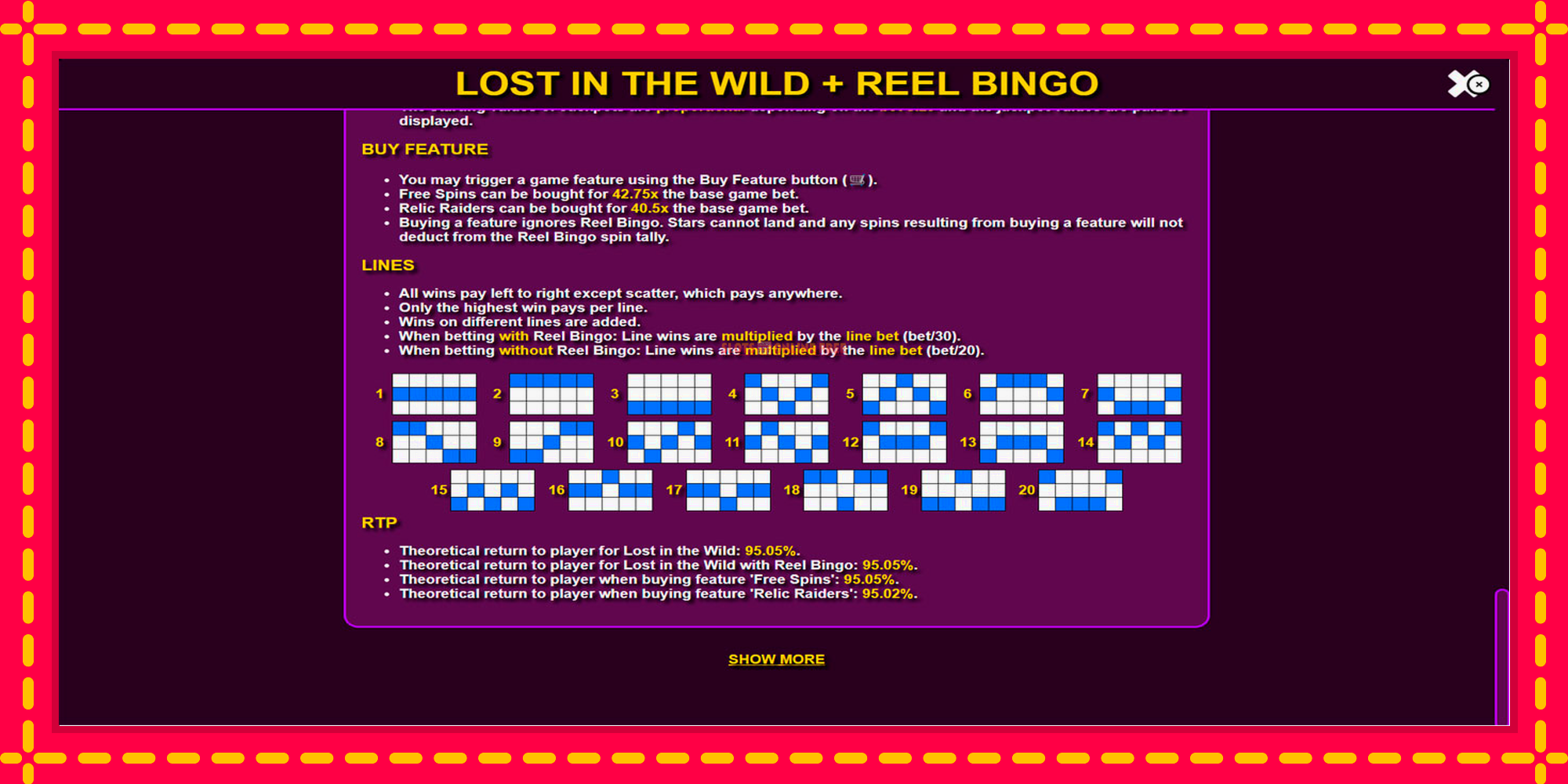 Lost in the Wild with Reel Bingo - spēļu automāts ar modernu grafiku