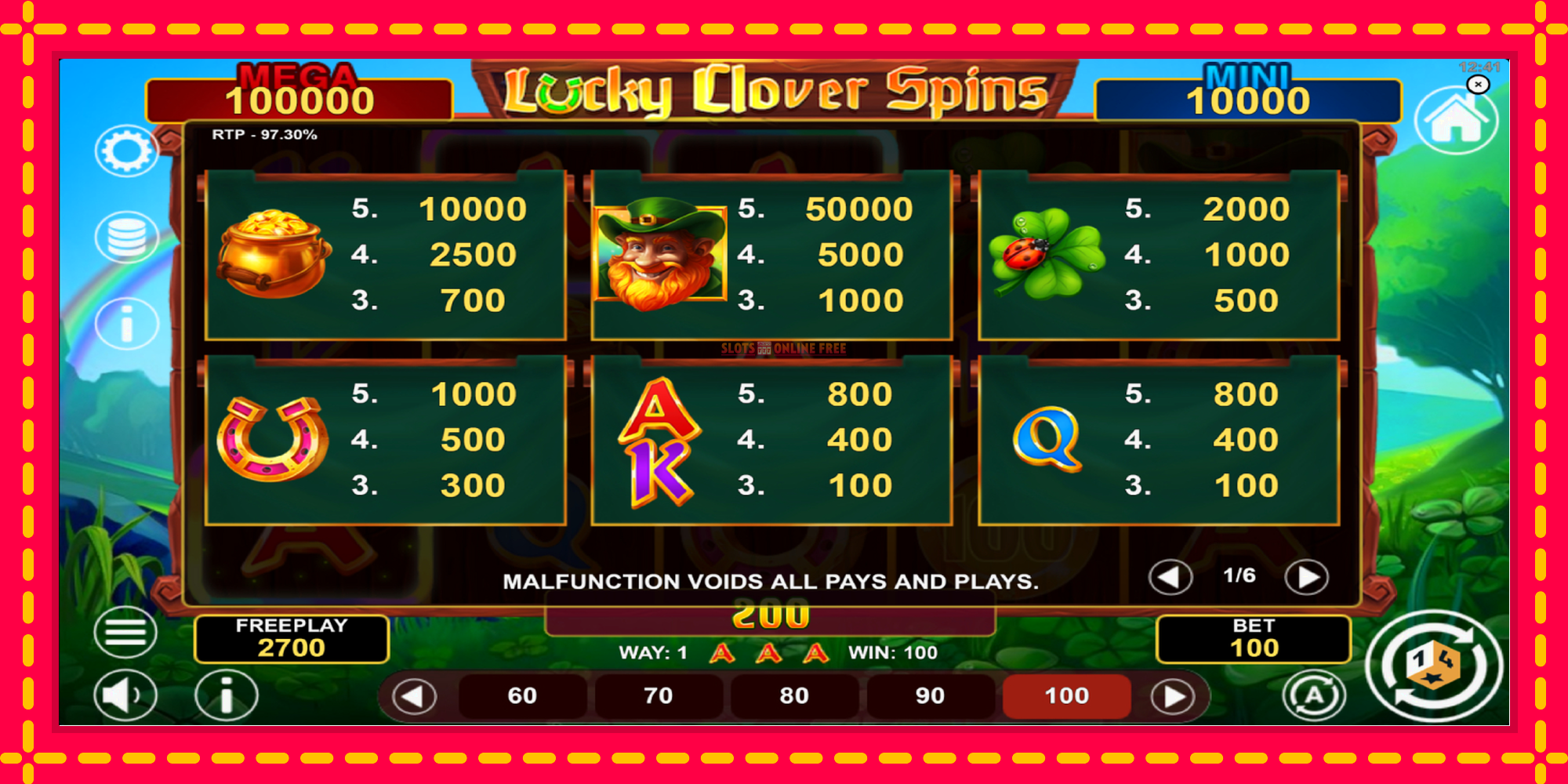 Lucky Clover Spins - spēļu automāts ar modernu grafiku