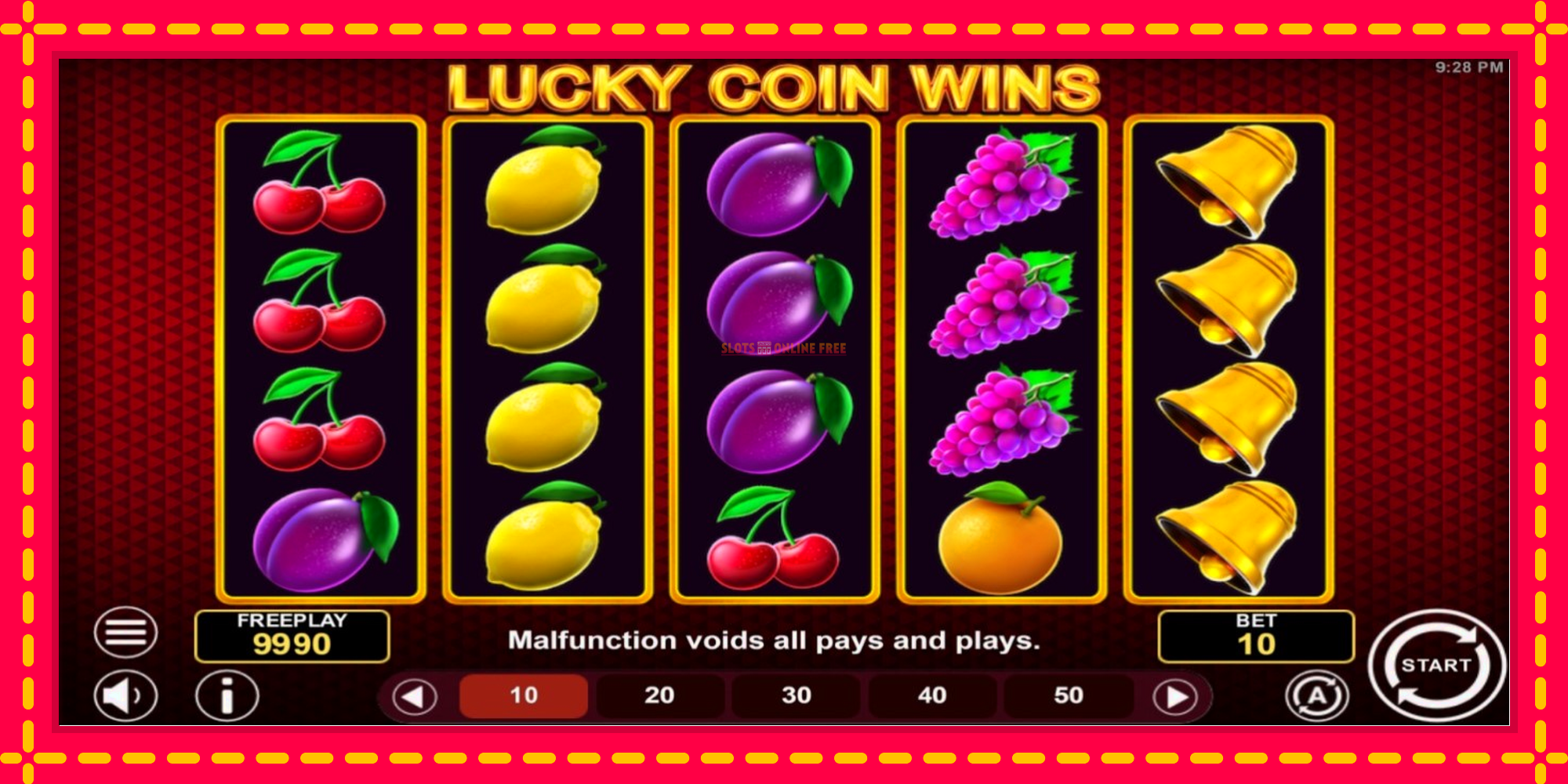 Lucky Coin Wins - spēļu automāts ar modernu grafiku