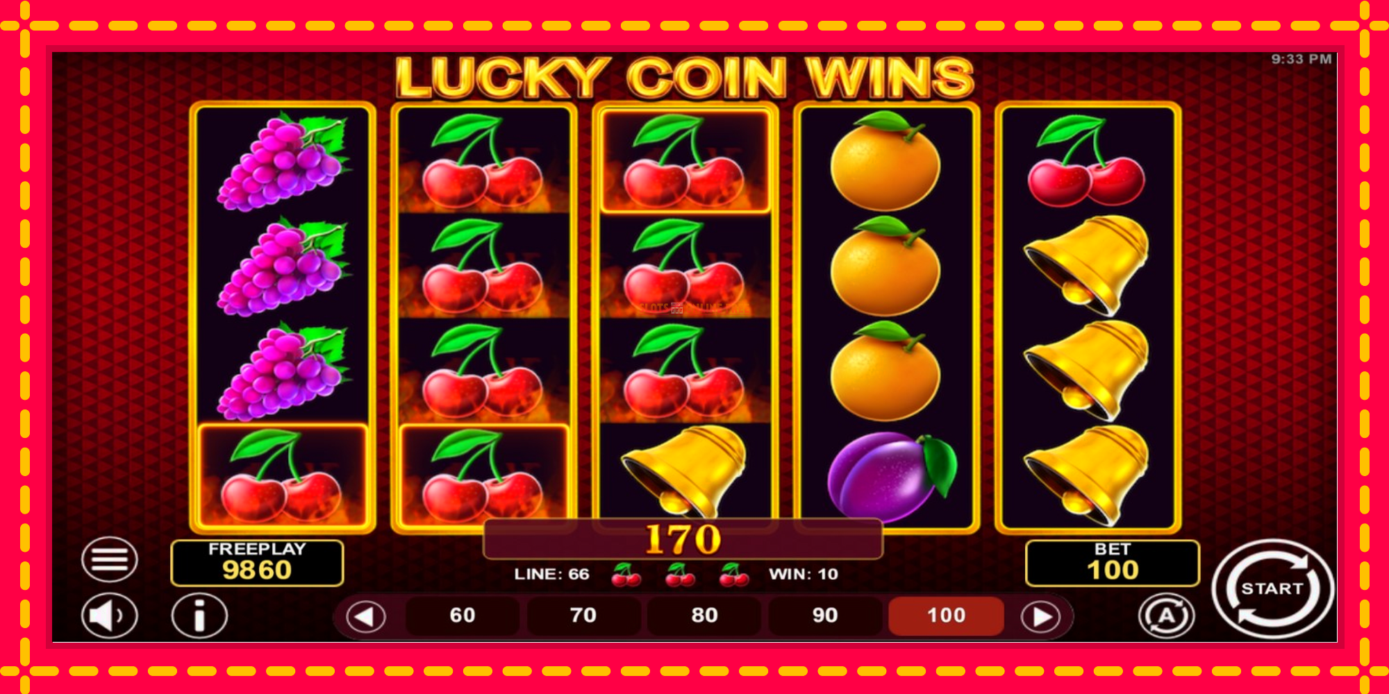 Lucky Coin Wins - spēļu automāts ar modernu grafiku