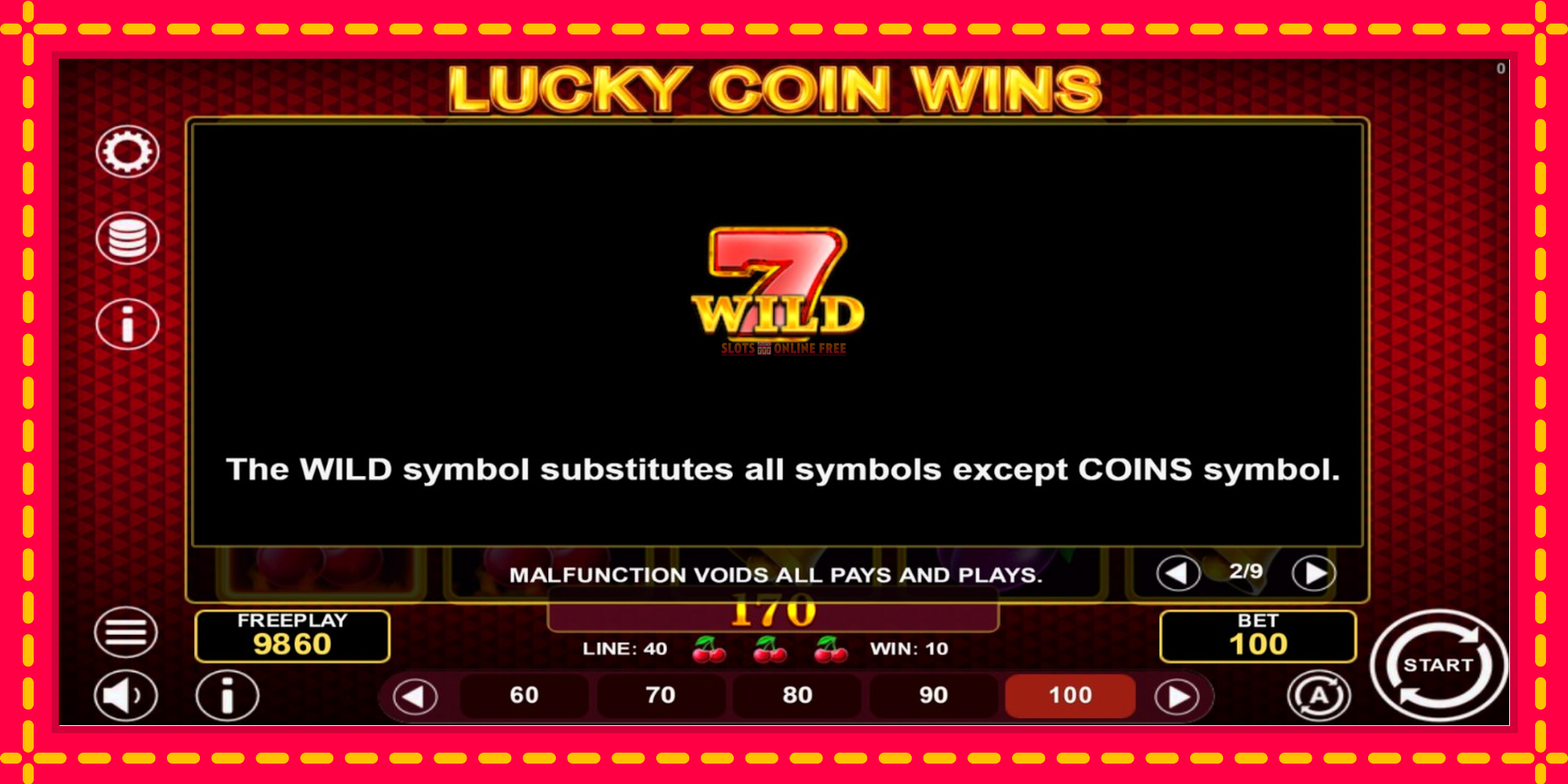 Lucky Coin Wins - spēļu automāts ar modernu grafiku