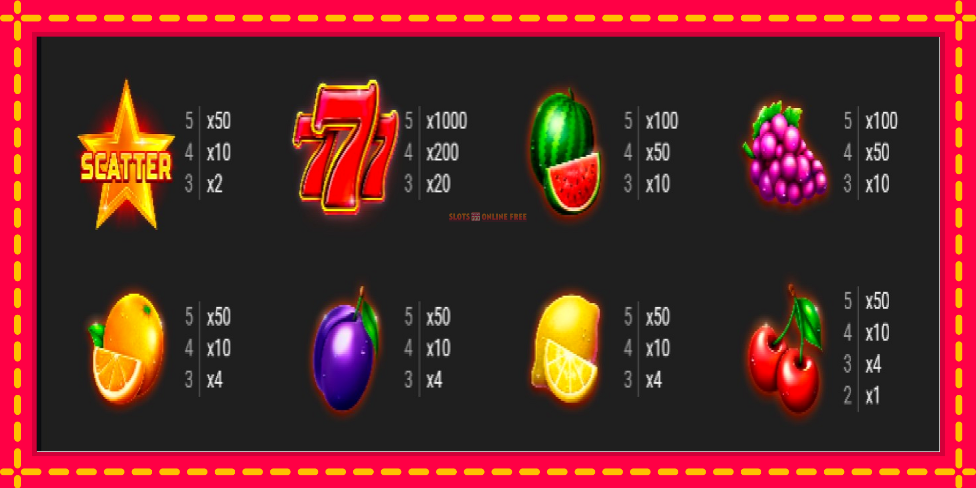 Lucky Fruit Spins Bonus Buy - spēļu automāts ar modernu grafiku