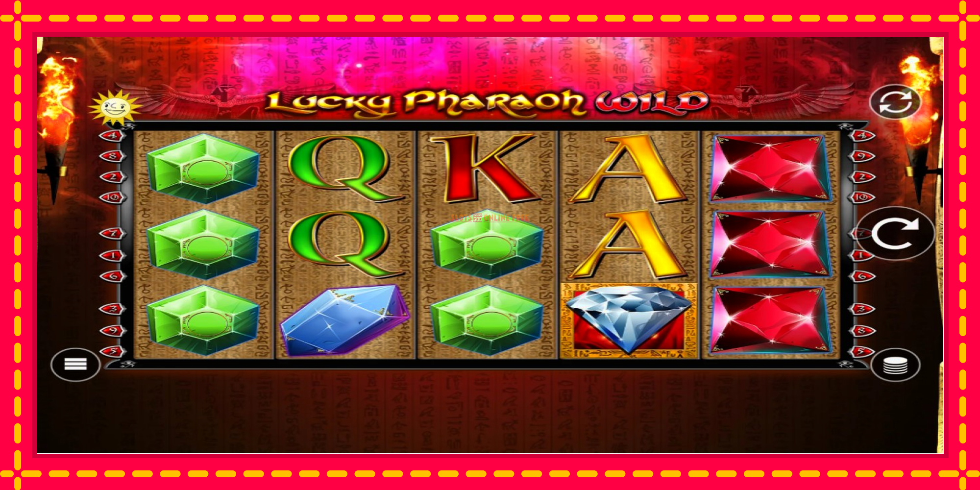 Lucky Pharaoh Wild - spēļu automāts ar modernu grafiku