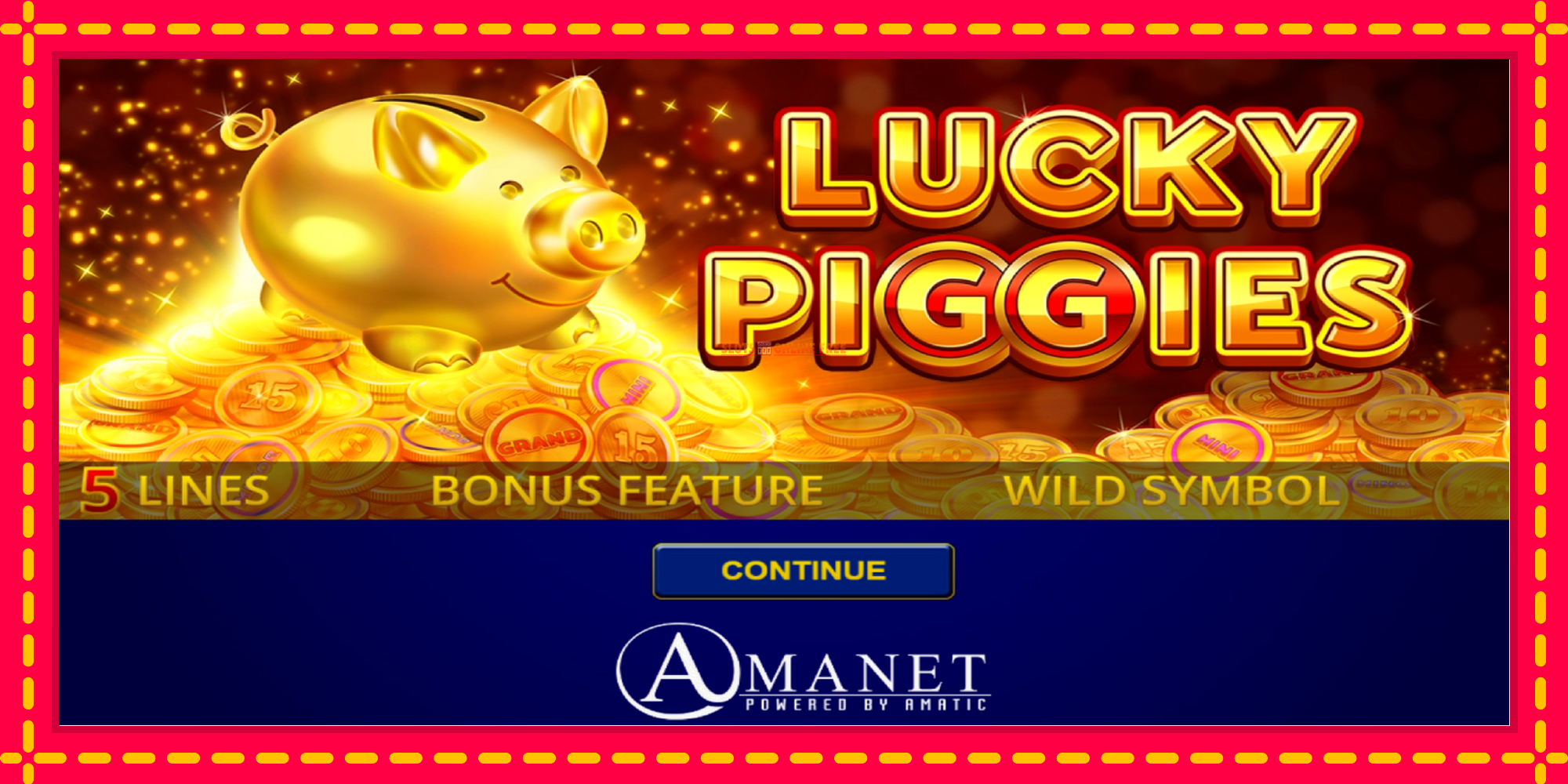 Lucky Piggies - spēļu automāts ar modernu grafiku