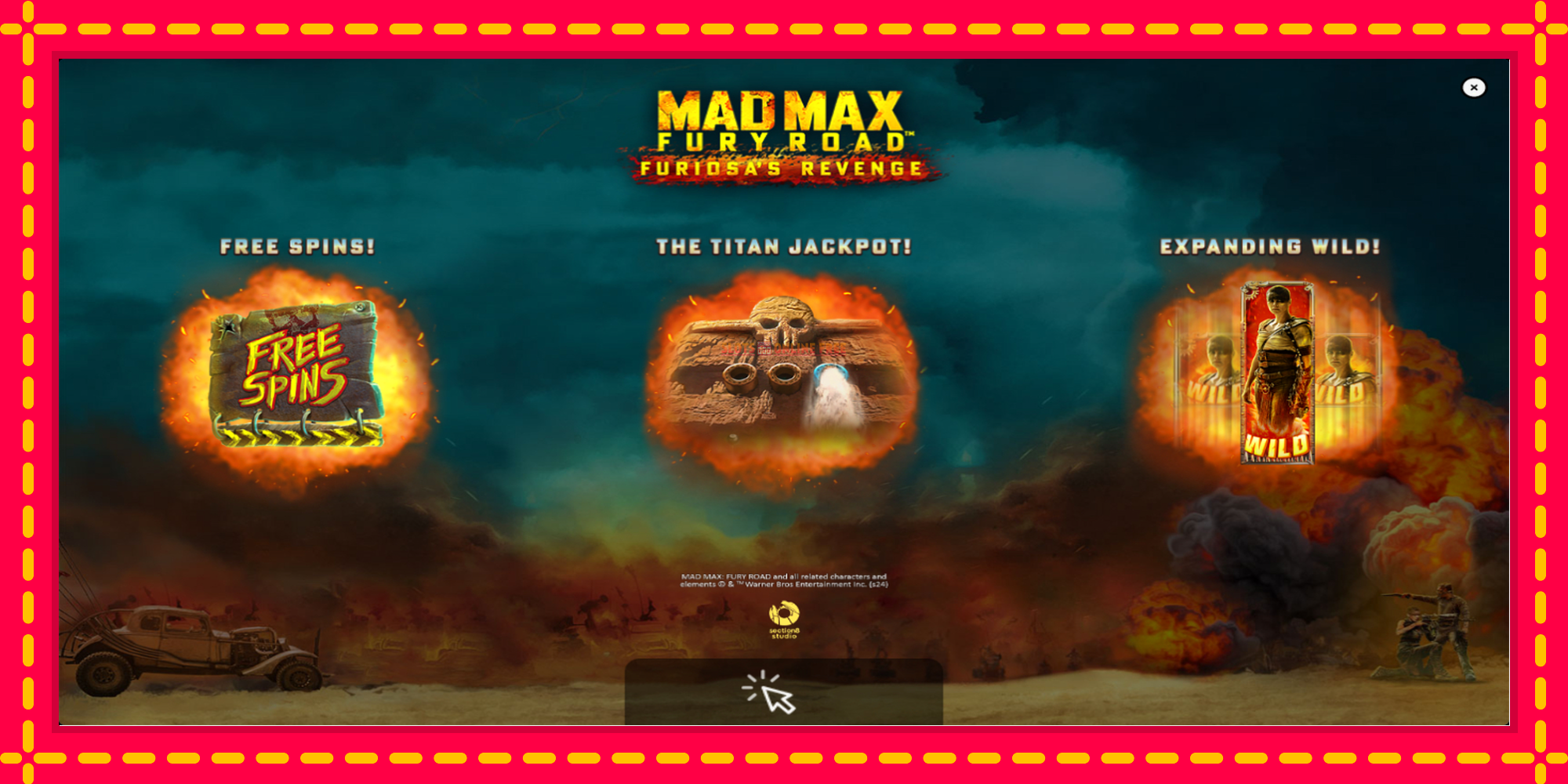 Mad Max: Fury Road - Furiosas Revenge - spēļu automāts ar modernu grafiku