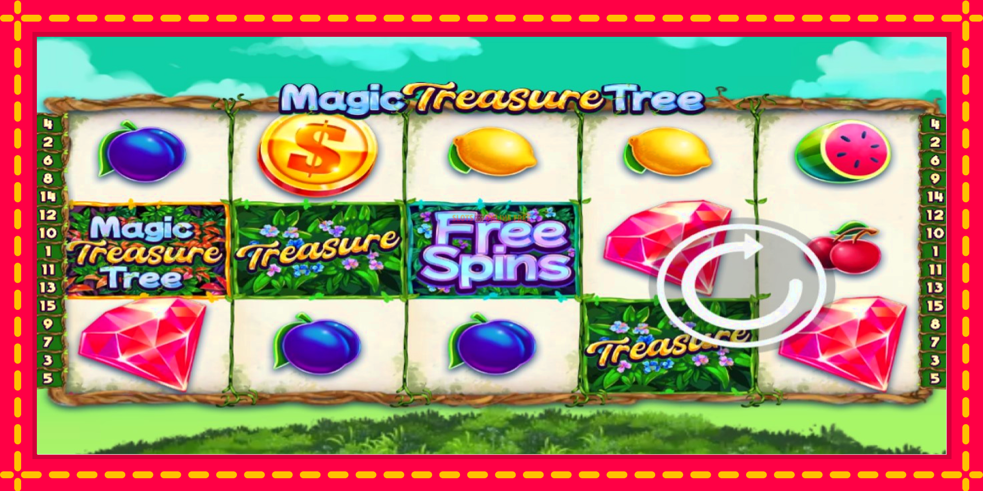 Magic Treasure Tree - spēļu automāts ar modernu grafiku