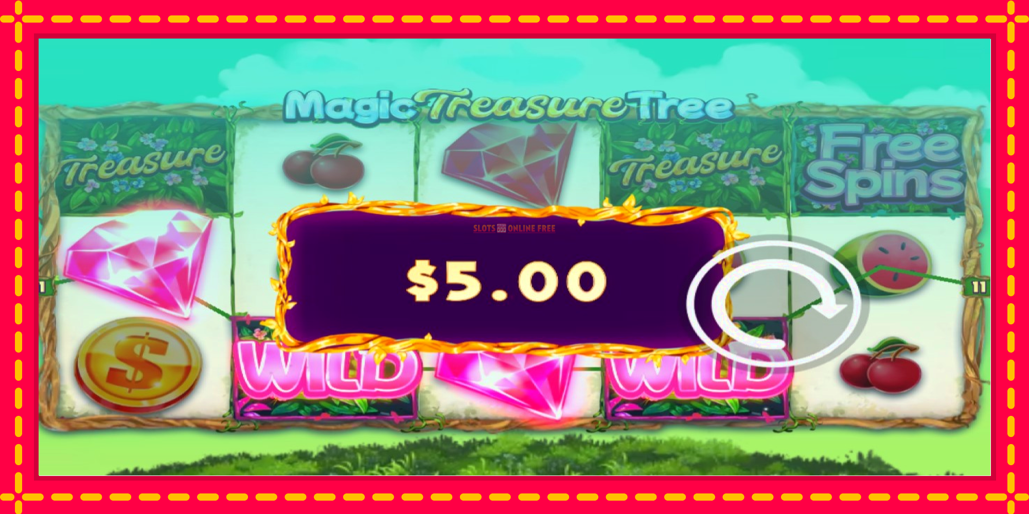 Magic Treasure Tree - spēļu automāts ar modernu grafiku