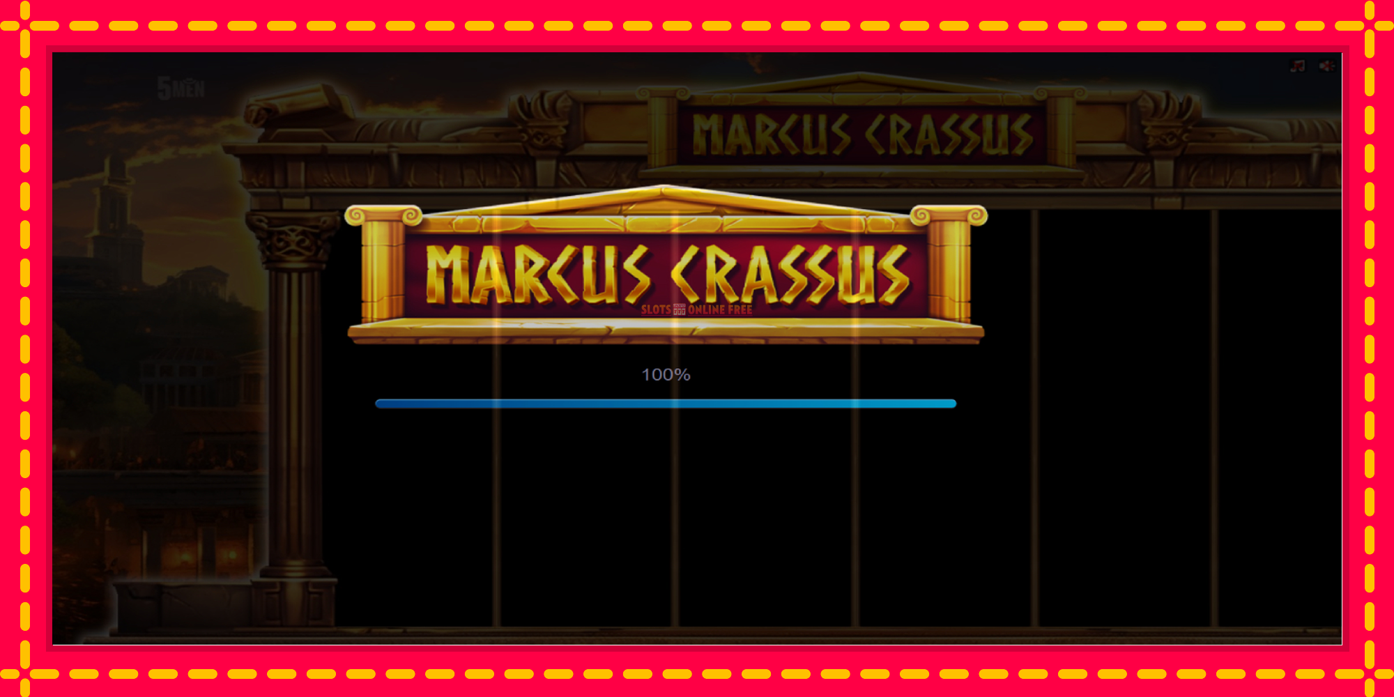 Marcus Crassus - spēļu automāts ar modernu grafiku