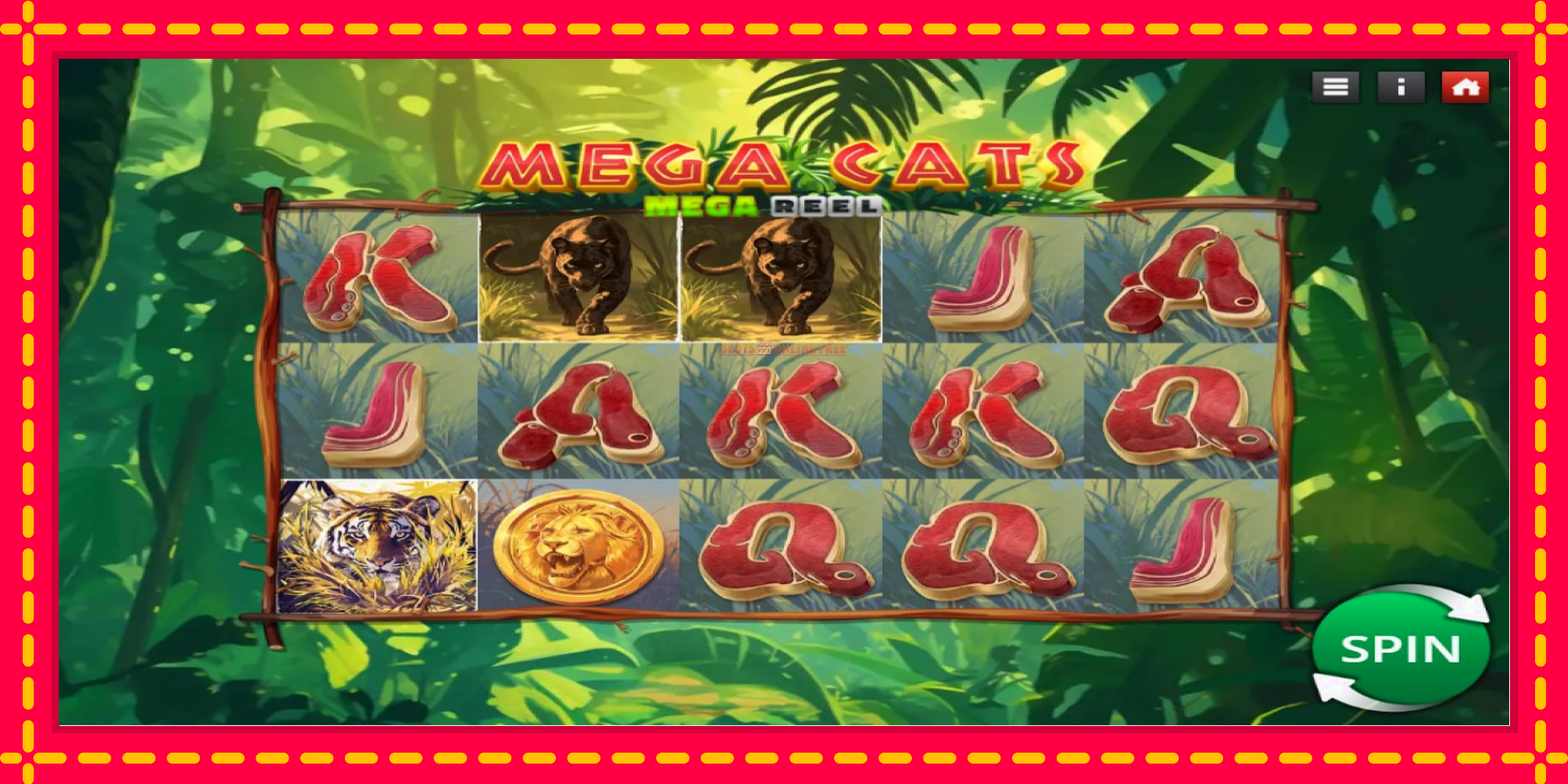 Mega Cats Mega Reel - spēļu automāts ar modernu grafiku