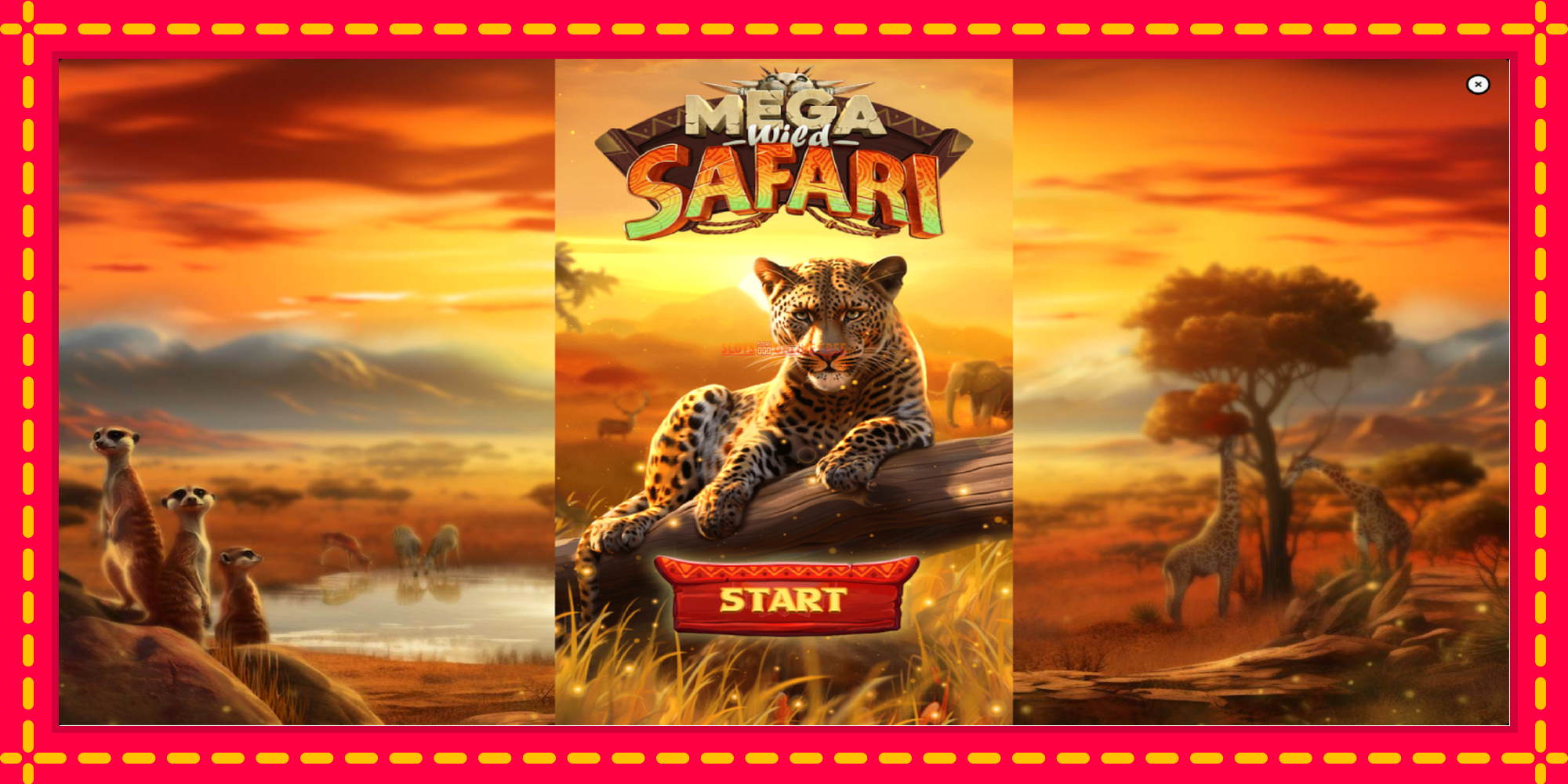 Mega Wild Safari - spēļu automāts ar modernu grafiku