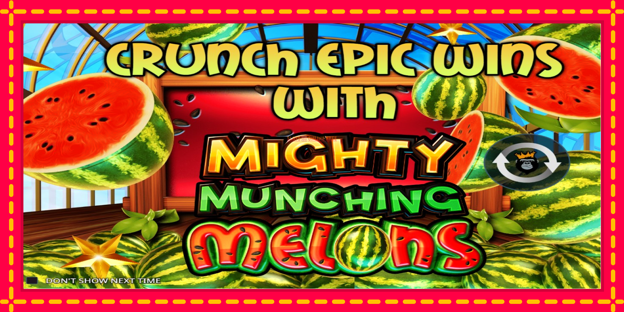 Mighty Munching Melons - spēļu automāts ar modernu grafiku