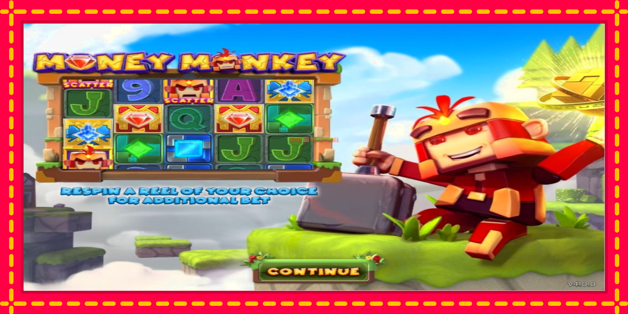 Money Monkey - spēļu automāts ar modernu grafiku