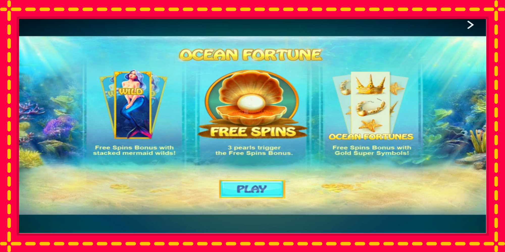 Ocean Fortune - spēļu automāts ar modernu grafiku