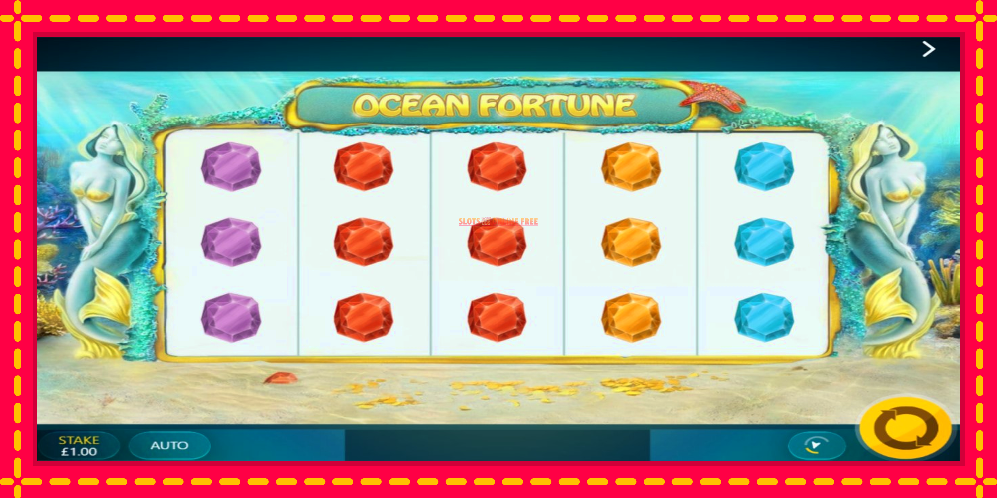 Ocean Fortune - spēļu automāts ar modernu grafiku