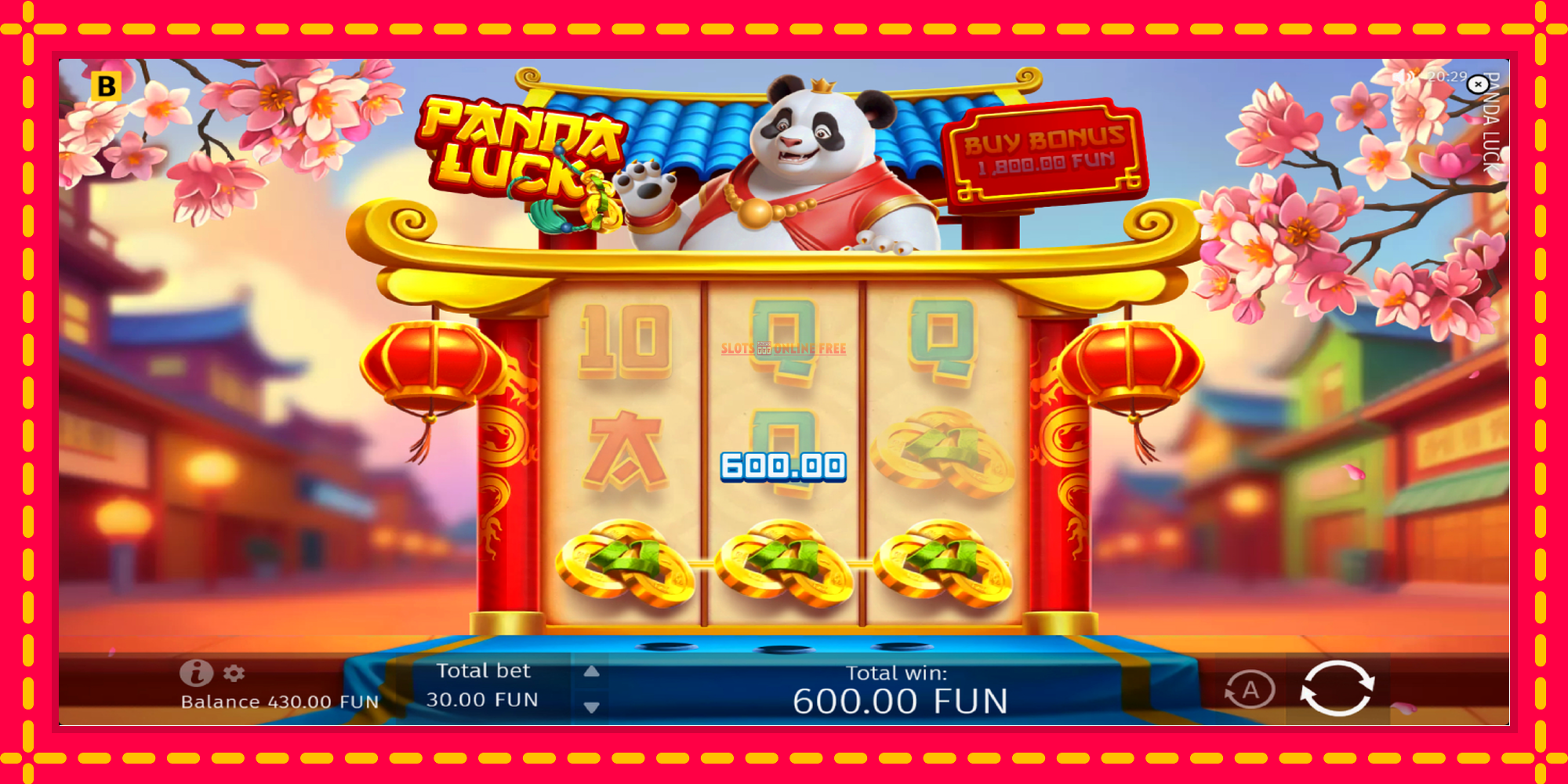 Panda Luck - spēļu automāts ar modernu grafiku