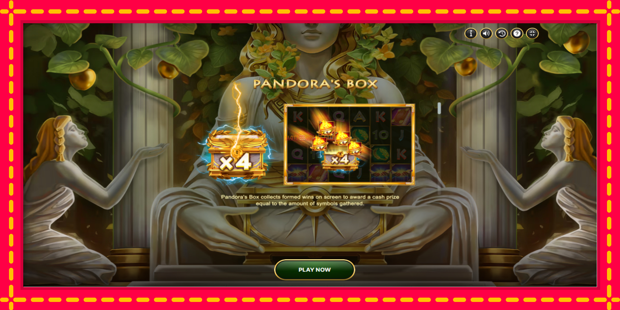 Pandoras Treasure - spēļu automāts ar modernu grafiku