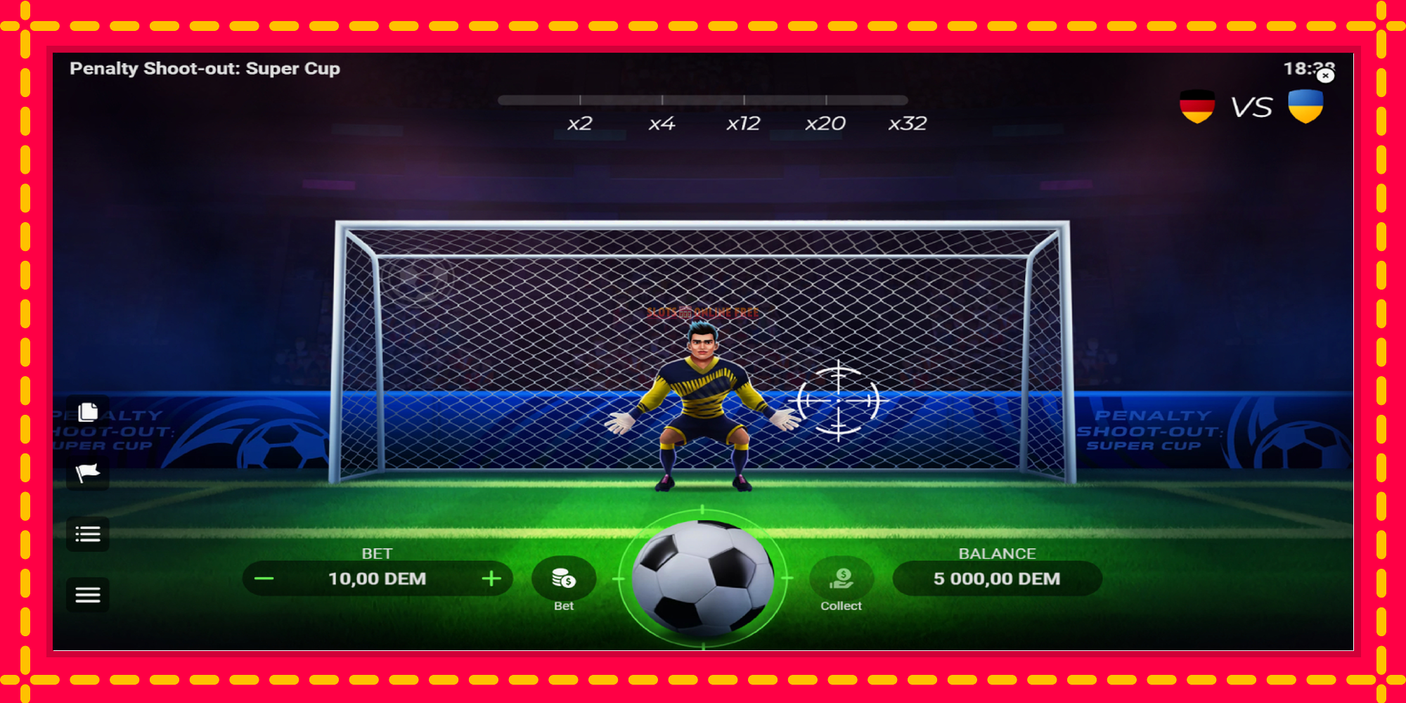 Penalty Shoot-Out: Super Cup - spēļu automāts ar modernu grafiku