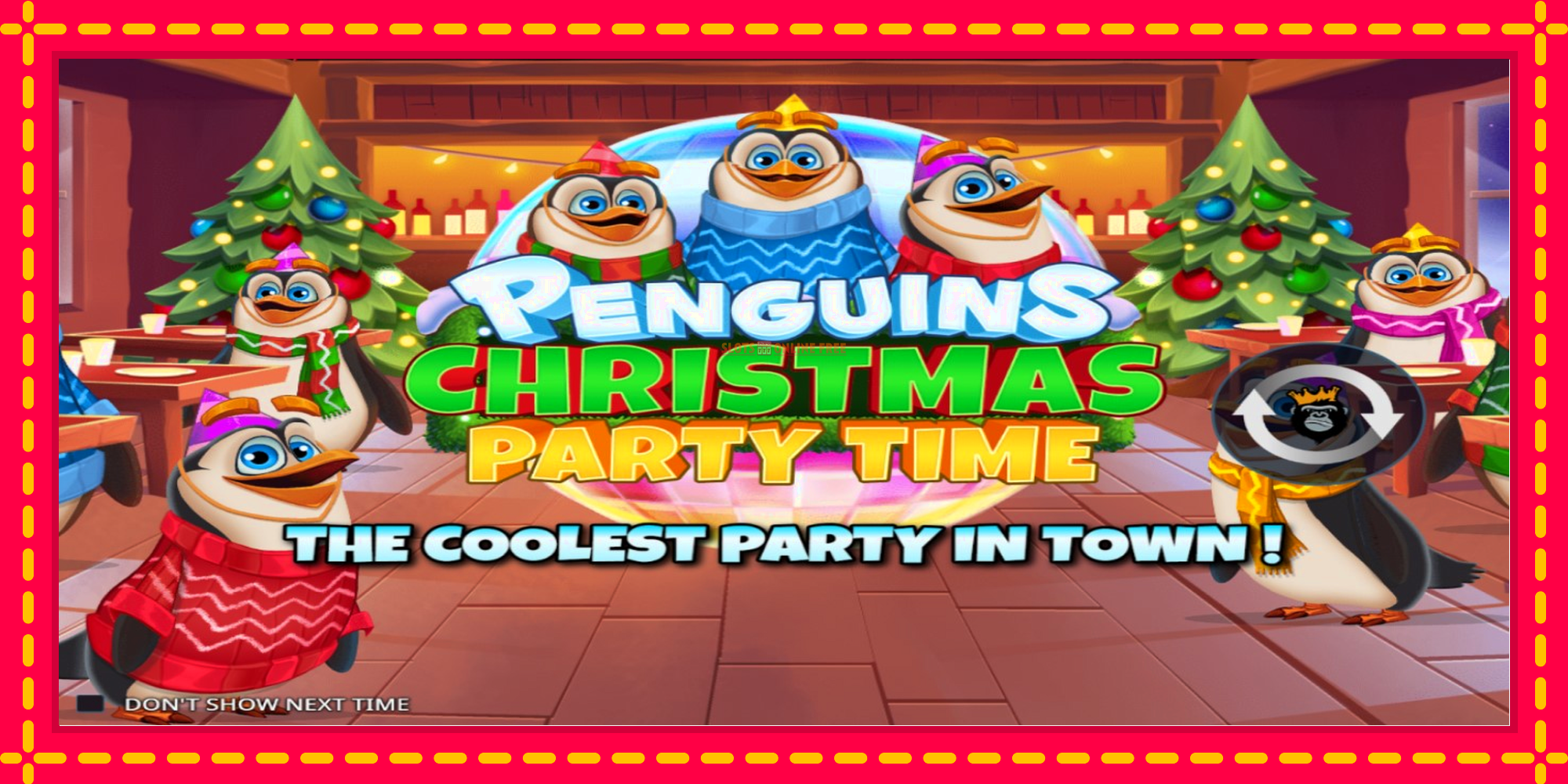 Penguins Christmas Party Time - spēļu automāts ar modernu grafiku