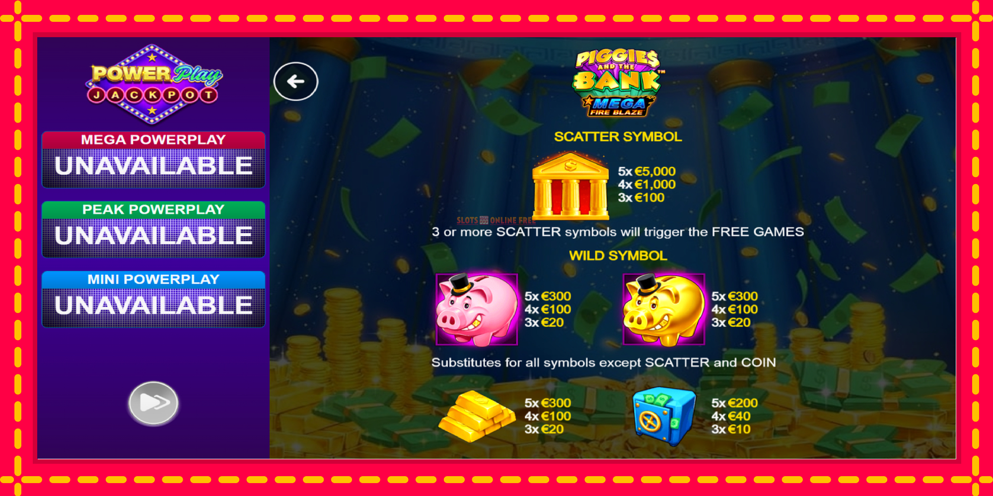 Piggies and the Bank PowerPlay Jackpot - spēļu automāts ar modernu grafiku