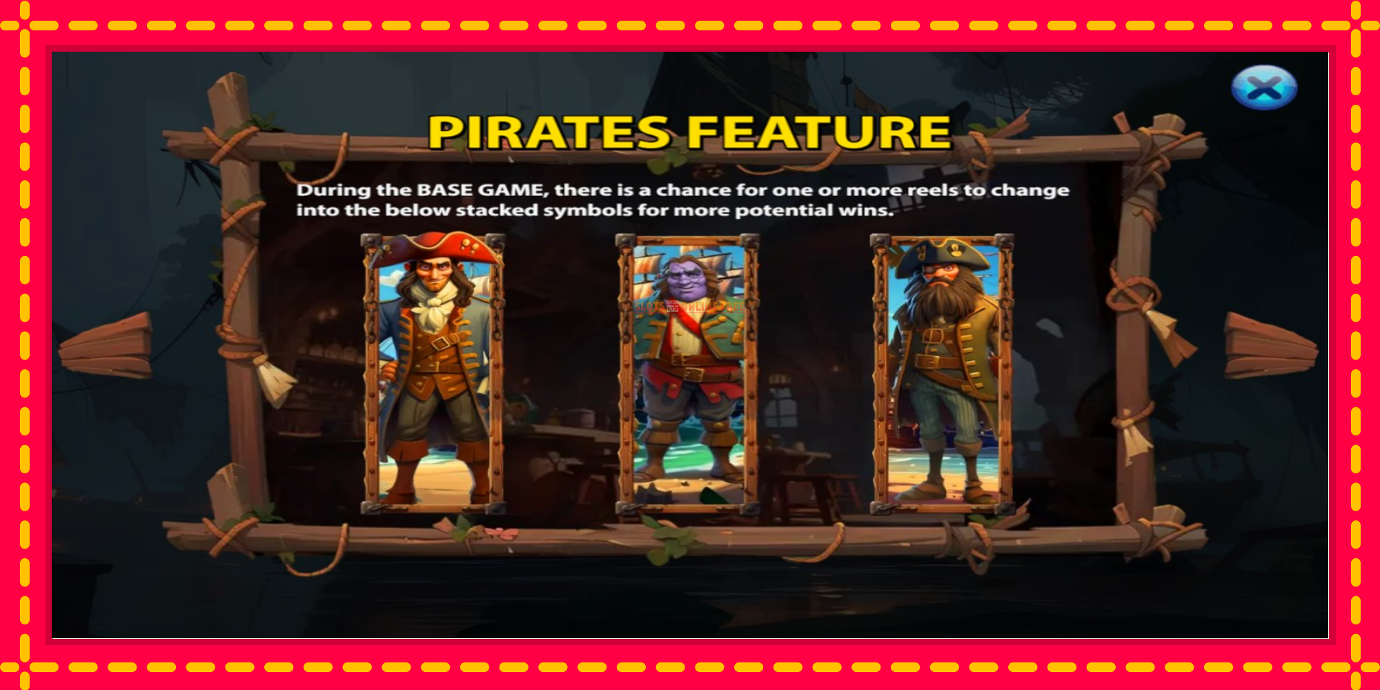 Pirates Treasure Quest - spēļu automāts ar modernu grafiku