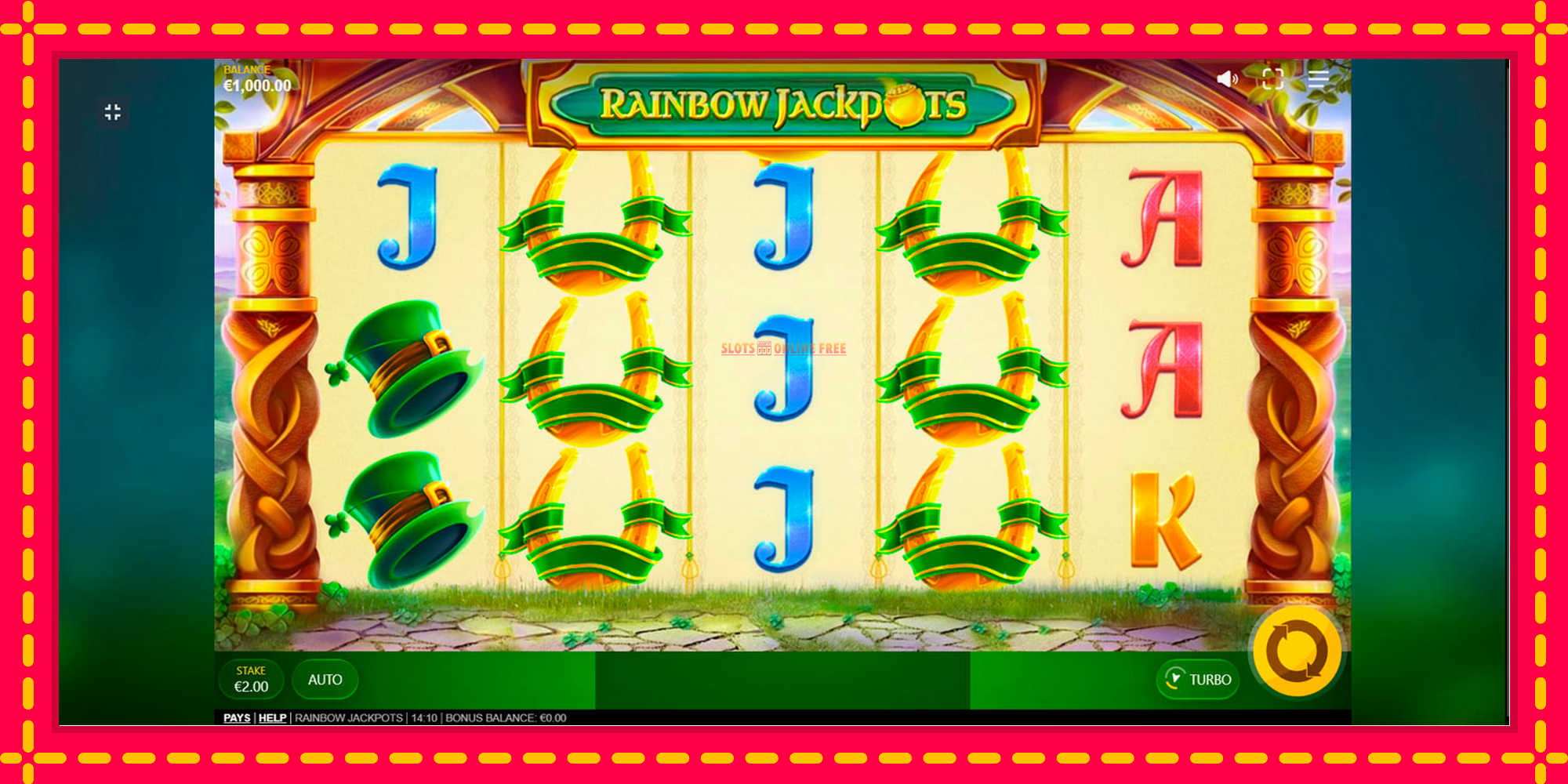 Rainbow Jackpots - spēļu automāts ar modernu grafiku