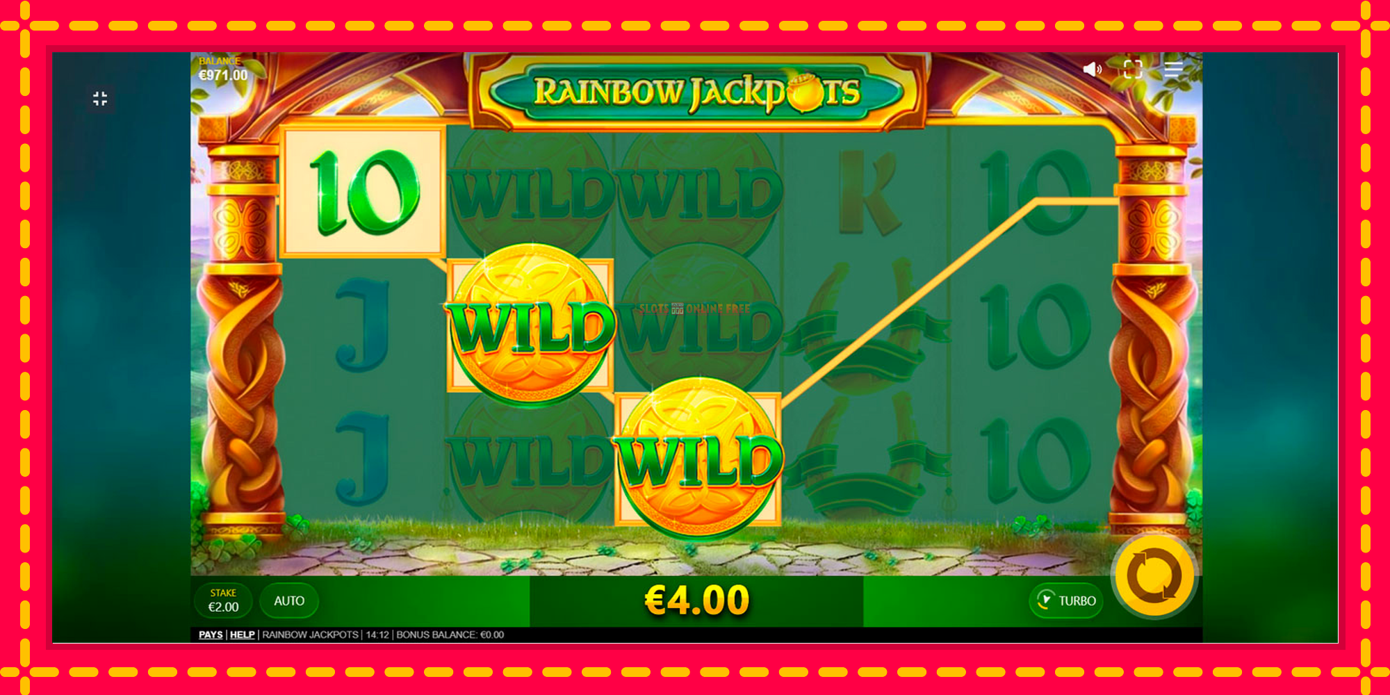 Rainbow Jackpots - spēļu automāts ar modernu grafiku