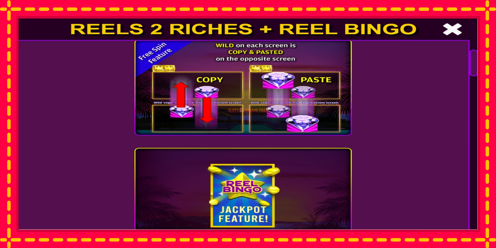 Reels 2 Riches with Reel Bingo - spēļu automāts ar modernu grafiku