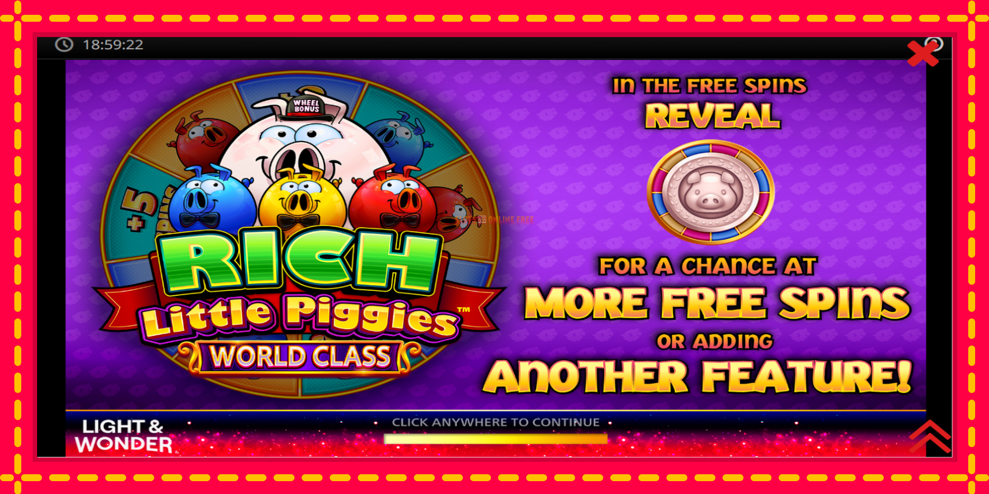 Rich Little Piggies World Class - spēļu automāts ar modernu grafiku