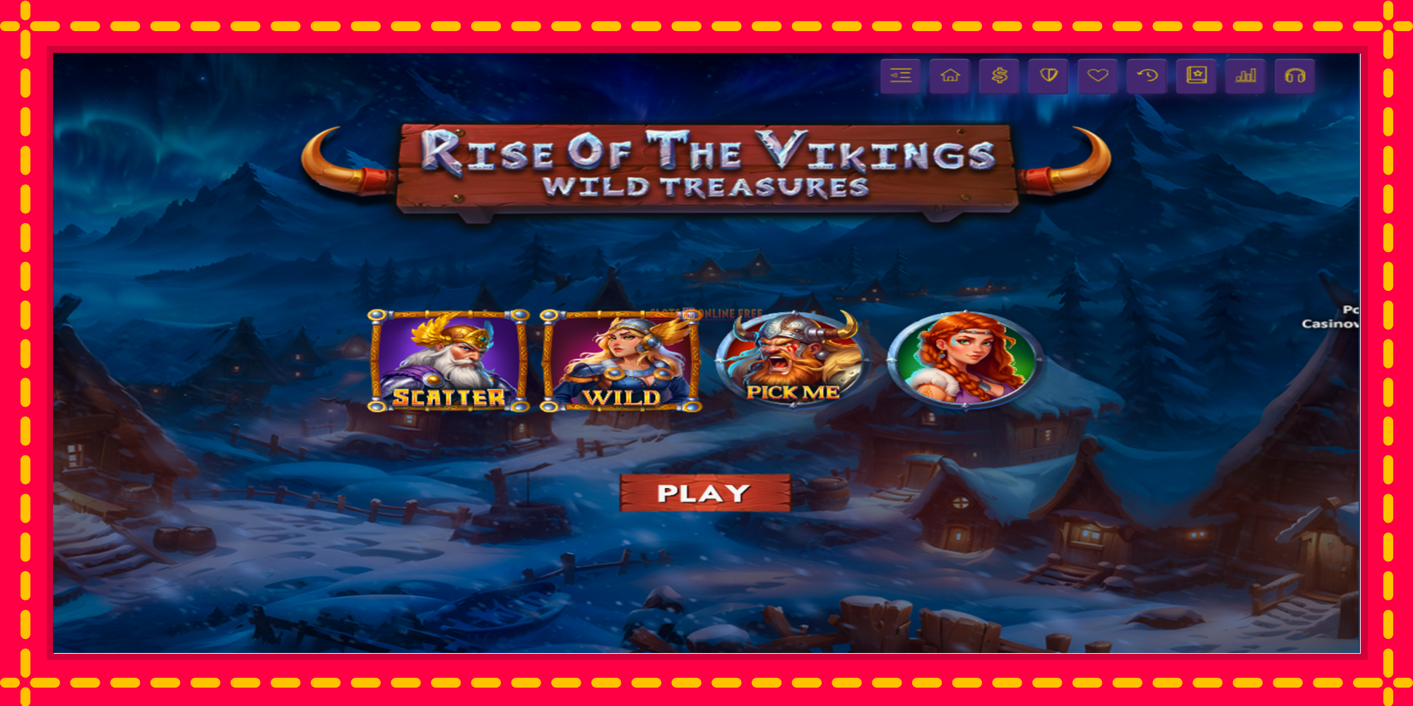 Rise of The Vikings - Wild Treasures - spēļu automāts ar modernu grafiku