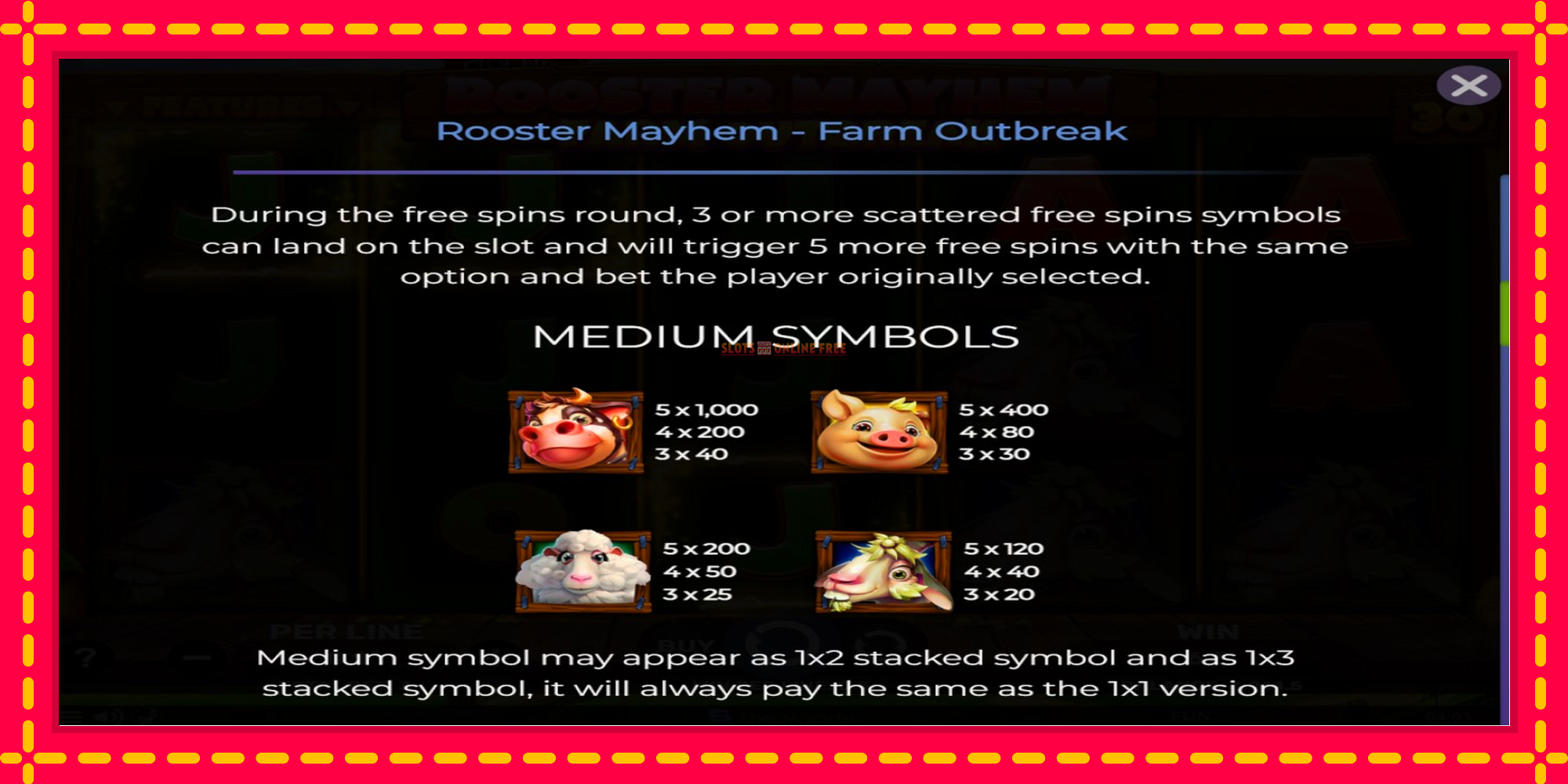 Rooster Mayhem Farm Outbreak - spēļu automāts ar modernu grafiku