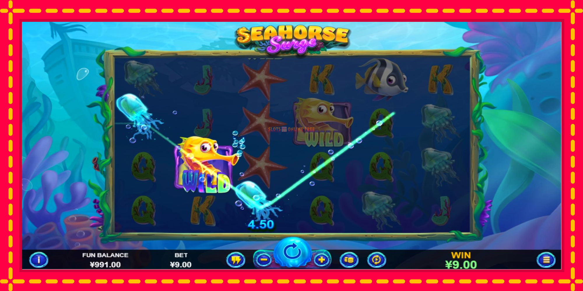 Seahorse Surge - spēļu automāts ar modernu grafiku