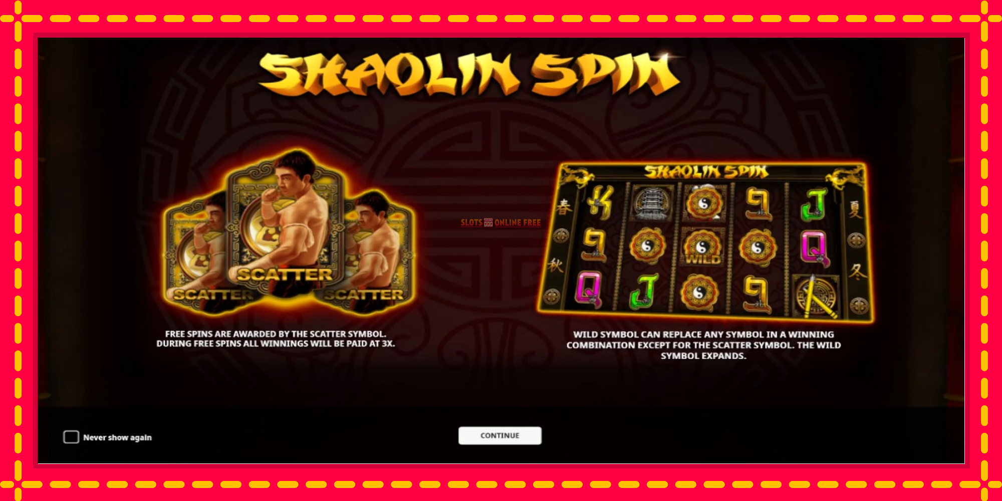 Shaolin Spin - spēļu automāts ar modernu grafiku