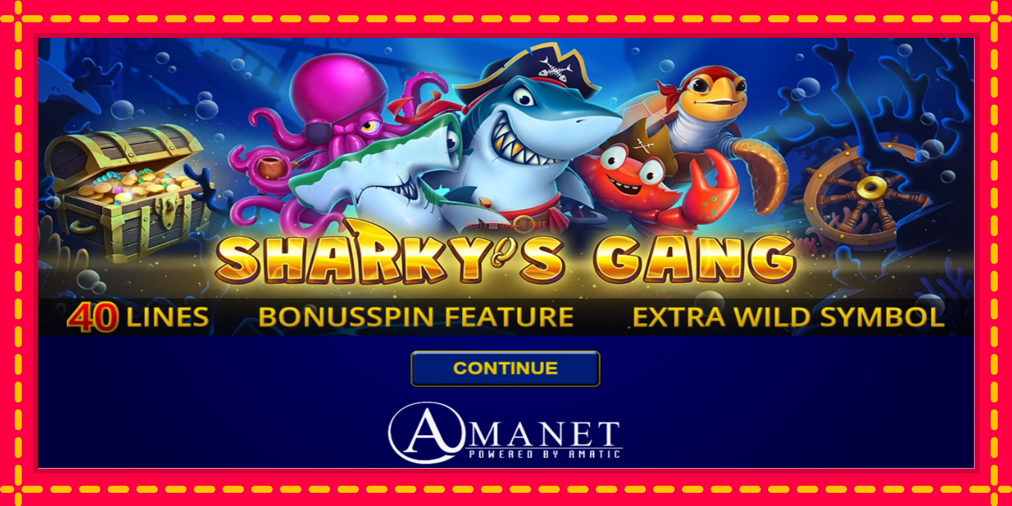 Sharkys Gang - spēļu automāts ar modernu grafiku