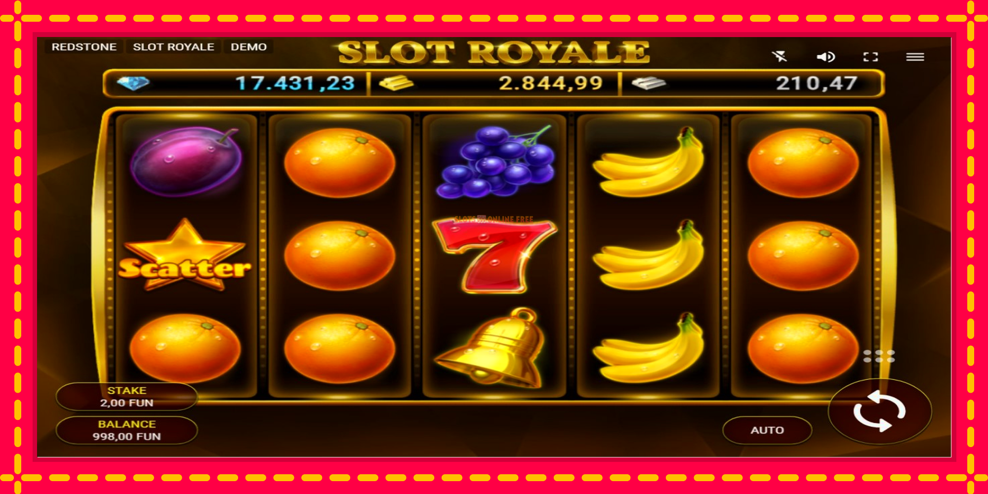 Slot Royale - spēļu automāts ar modernu grafiku