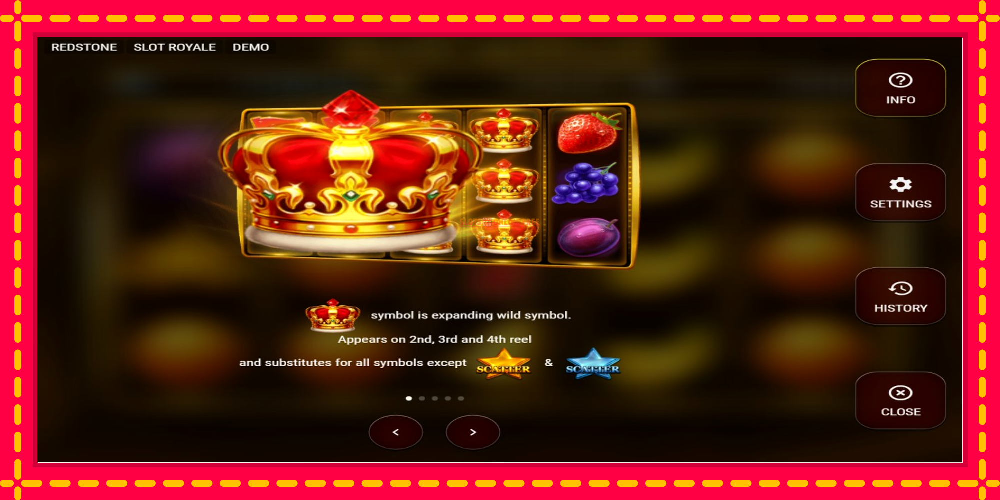 Slot Royale - spēļu automāts ar modernu grafiku