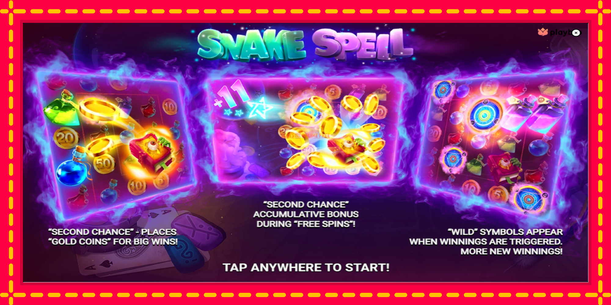 Snake Spell - spēļu automāts ar modernu grafiku