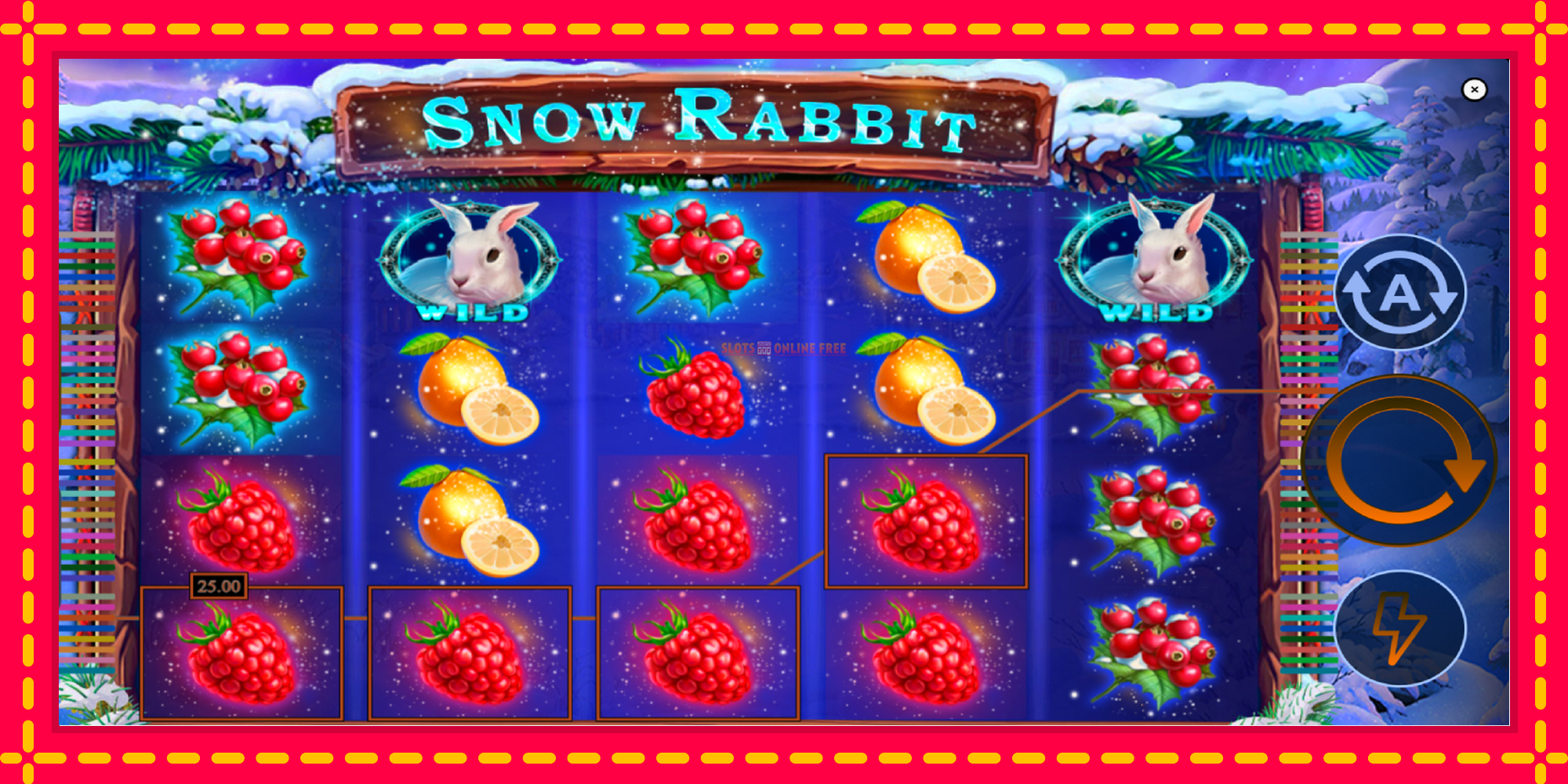 Snow Rabbit - spēļu automāts ar modernu grafiku