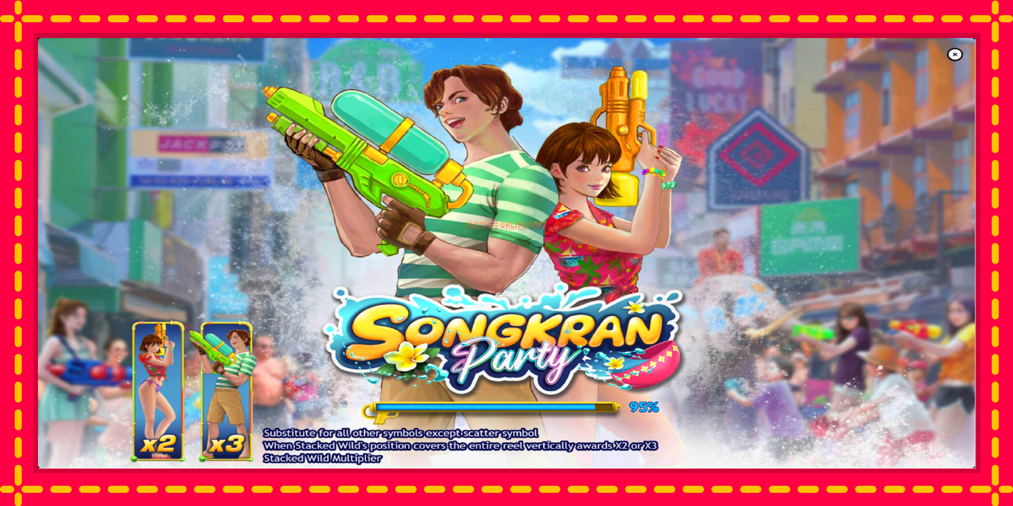 Songkran Party - spēļu automāts ar modernu grafiku