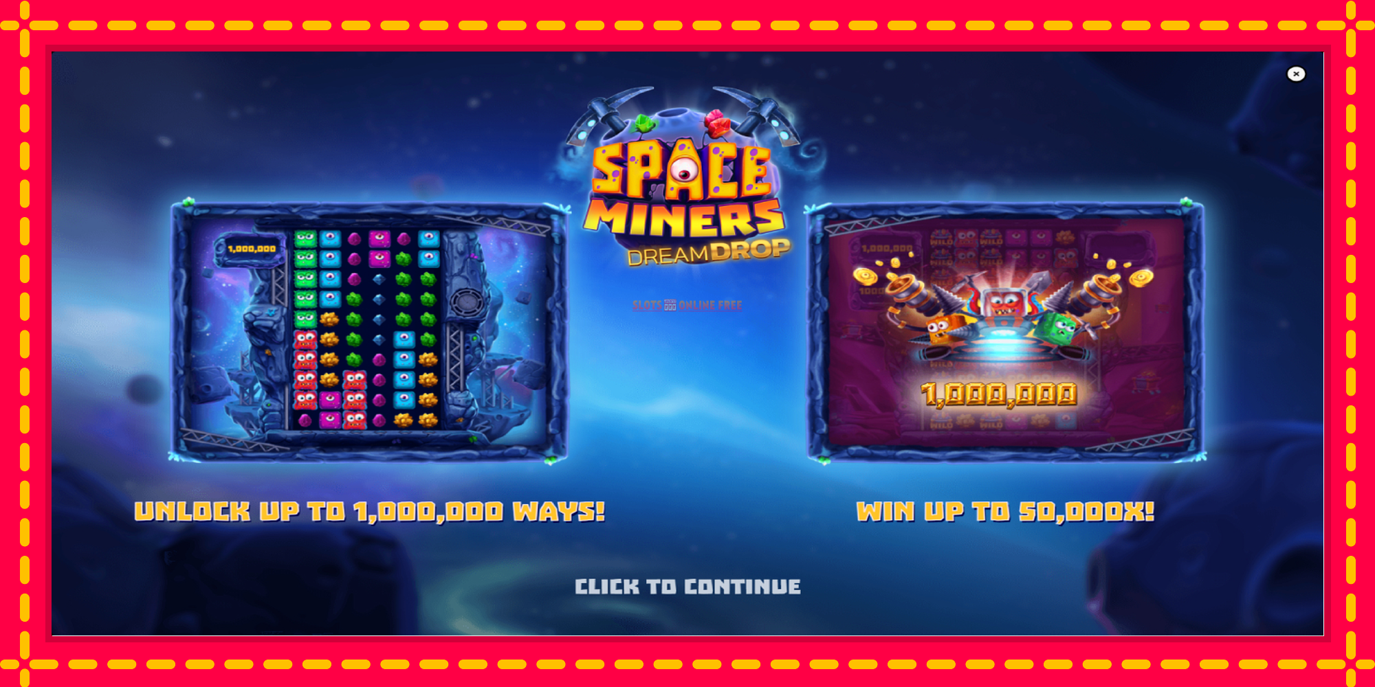 Space Miners Dream Drop - spēļu automāts ar modernu grafiku