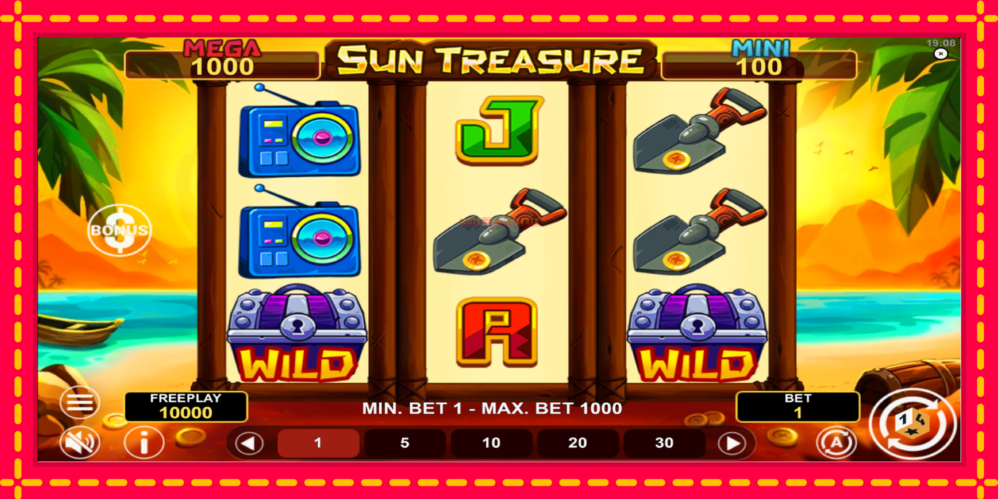 Sun Treasure Hold & Win - spēļu automāts ar modernu grafiku