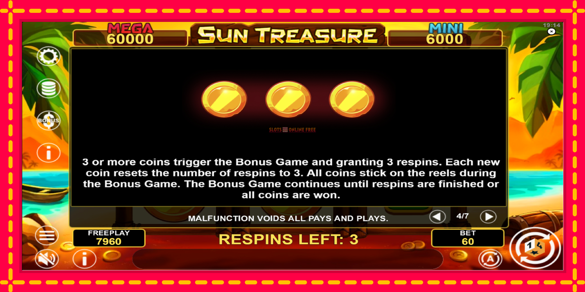 Sun Treasure Hold & Win - spēļu automāts ar modernu grafiku