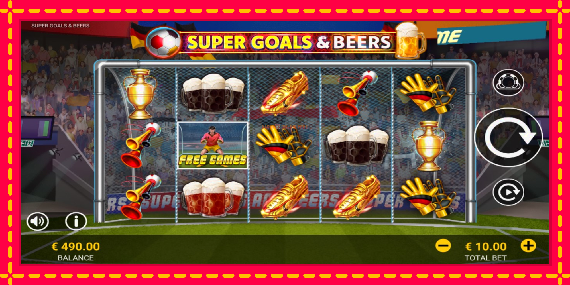 Super Goals & Beers - spēļu automāts ar modernu grafiku