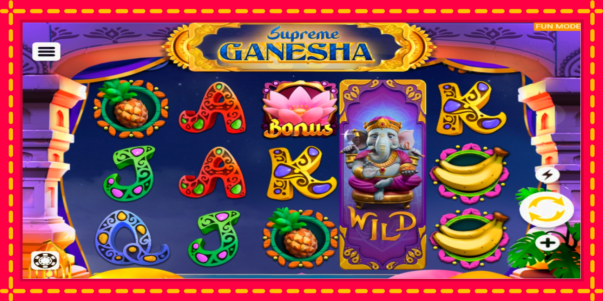 Supreme Ganesha - spēļu automāts ar modernu grafiku