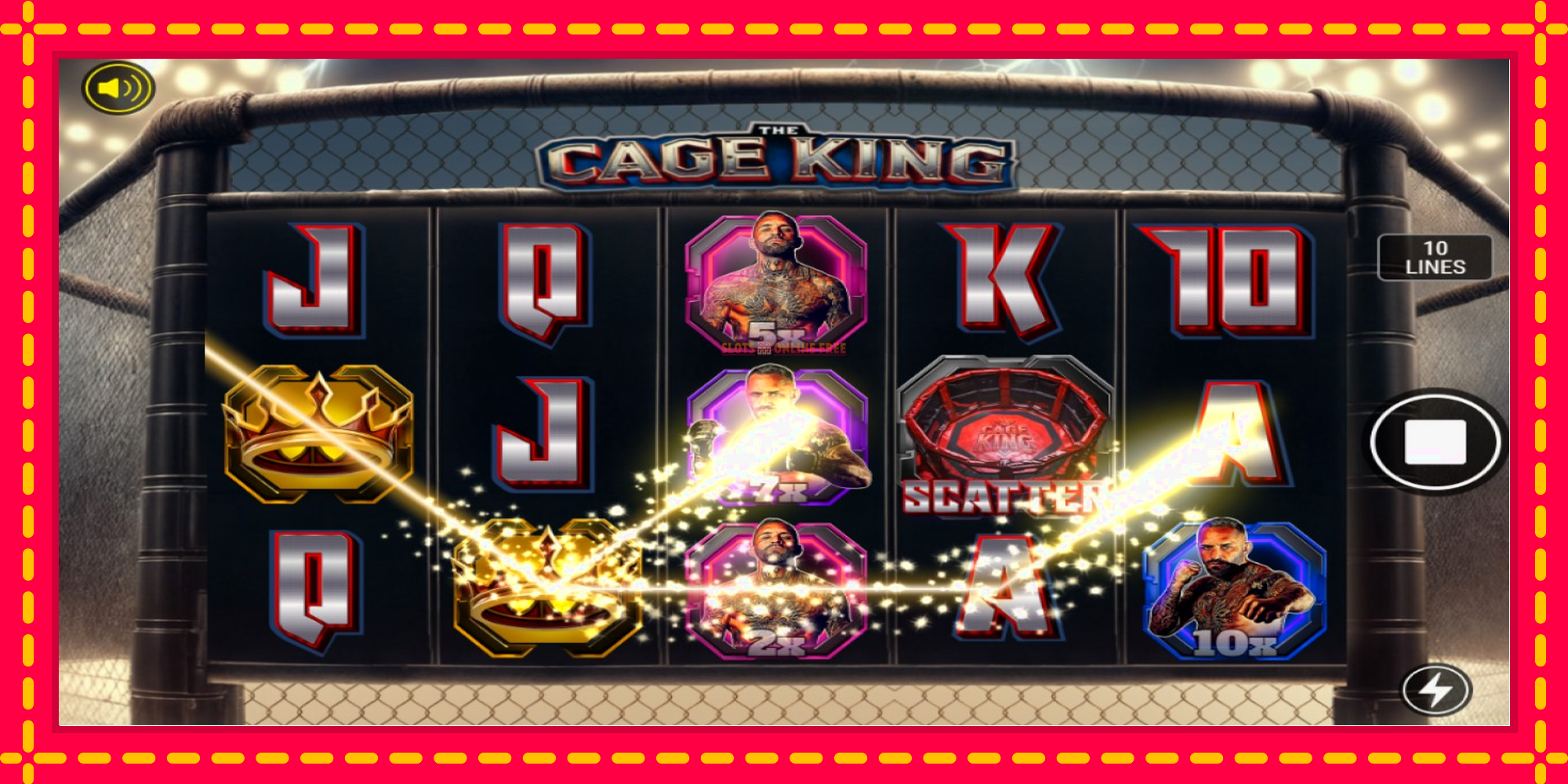 The Cage King - spēļu automāts ar modernu grafiku