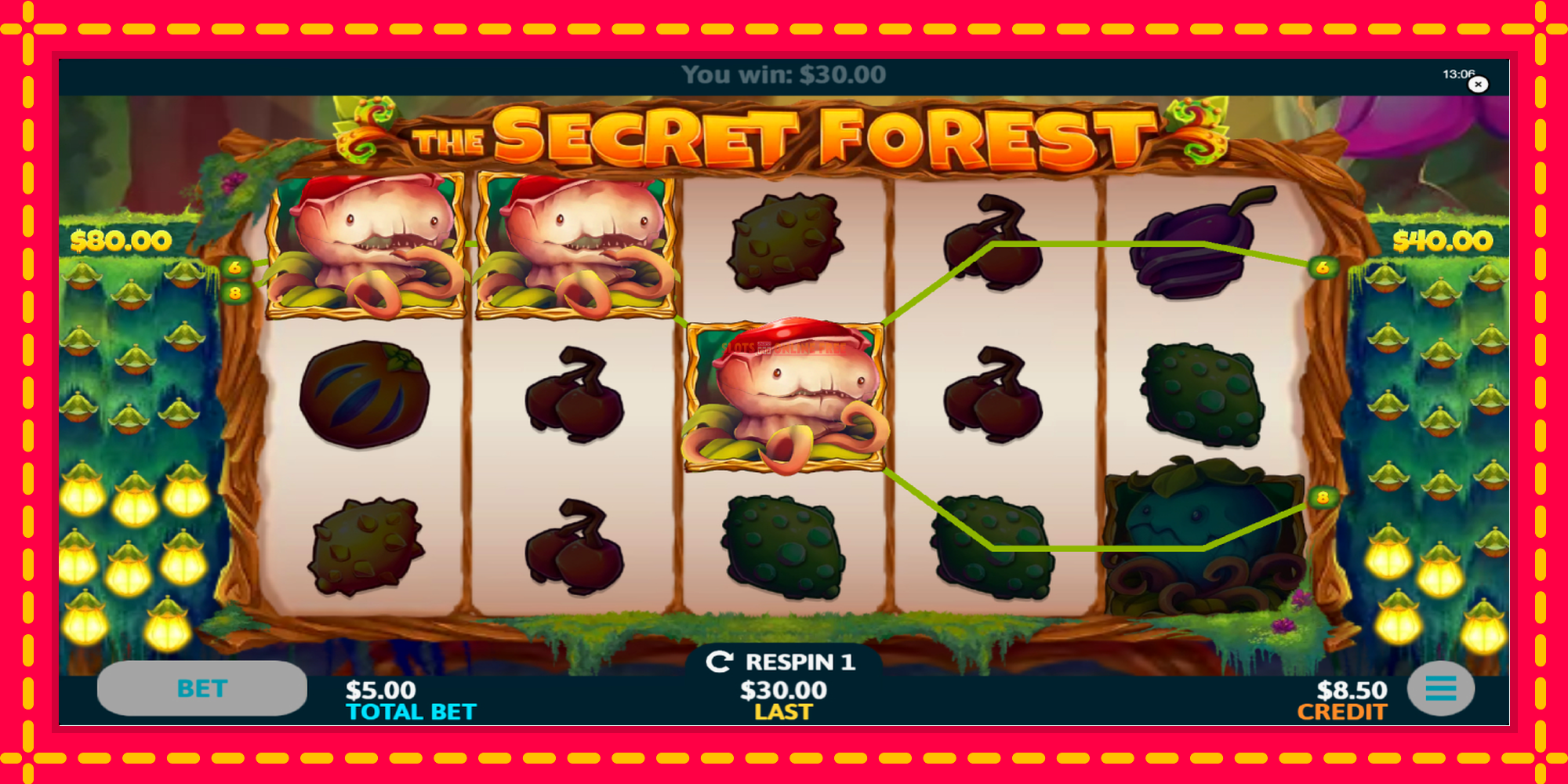 The Secret Forest - spēļu automāts ar modernu grafiku