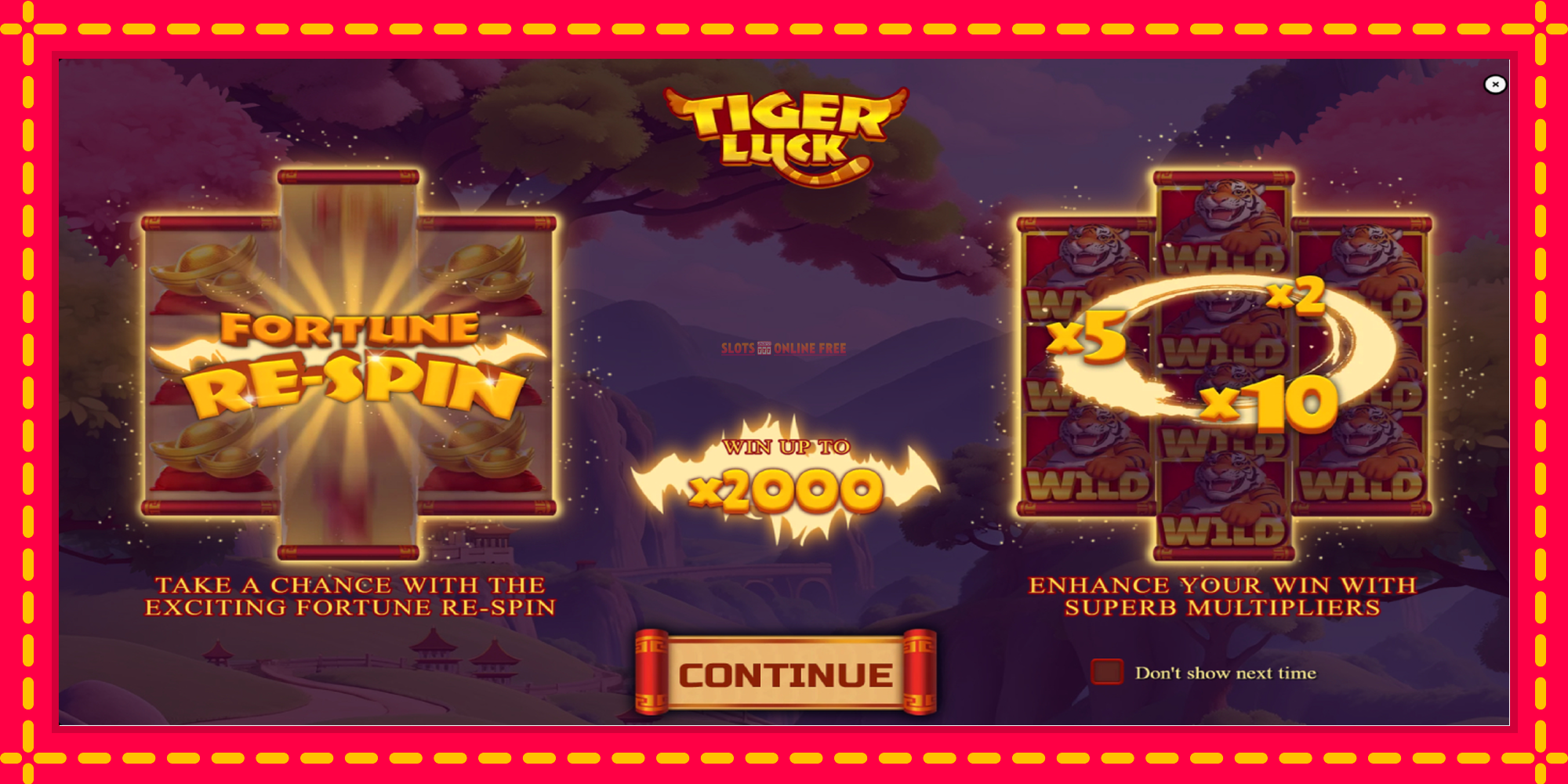 Tiger Luck - spēļu automāts ar modernu grafiku