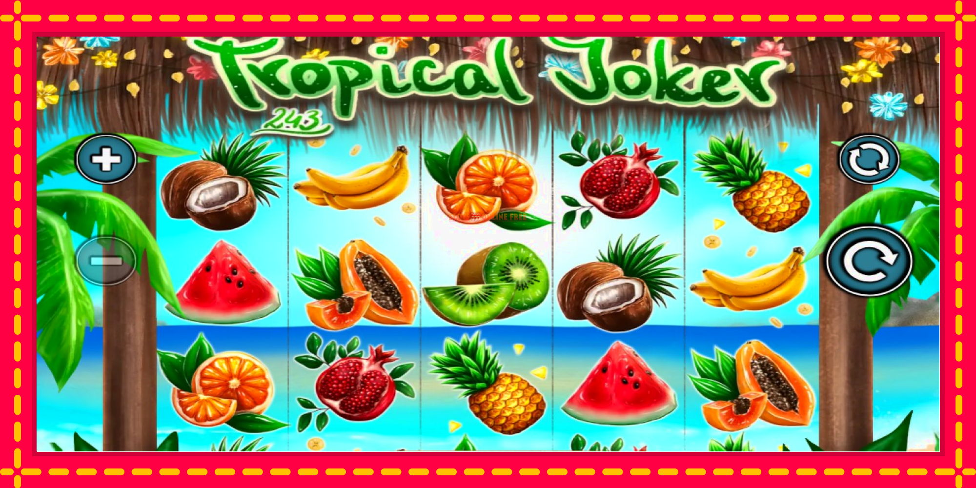 Tropical Joker - spēļu automāts ar modernu grafiku