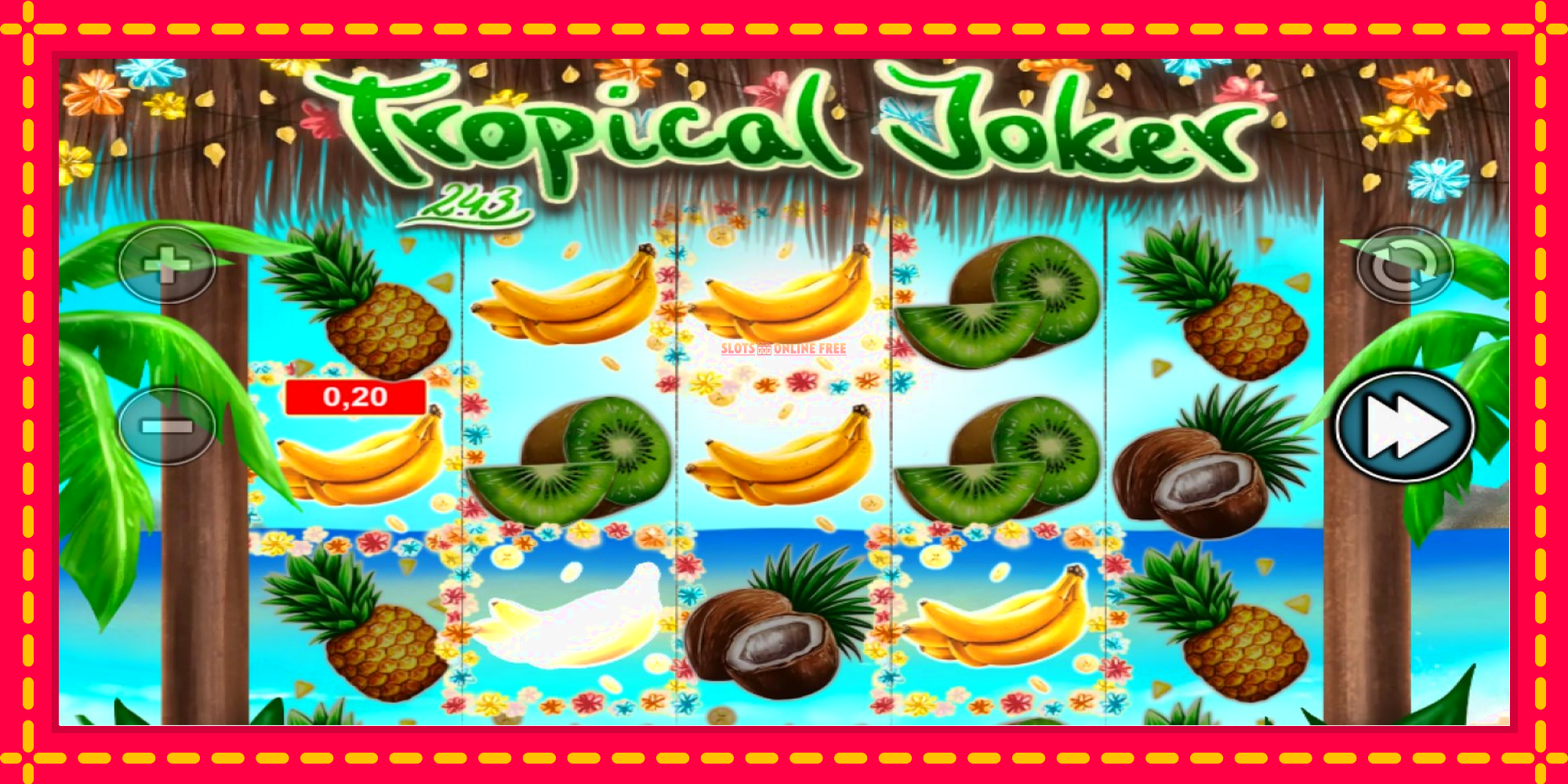 Tropical Joker - spēļu automāts ar modernu grafiku