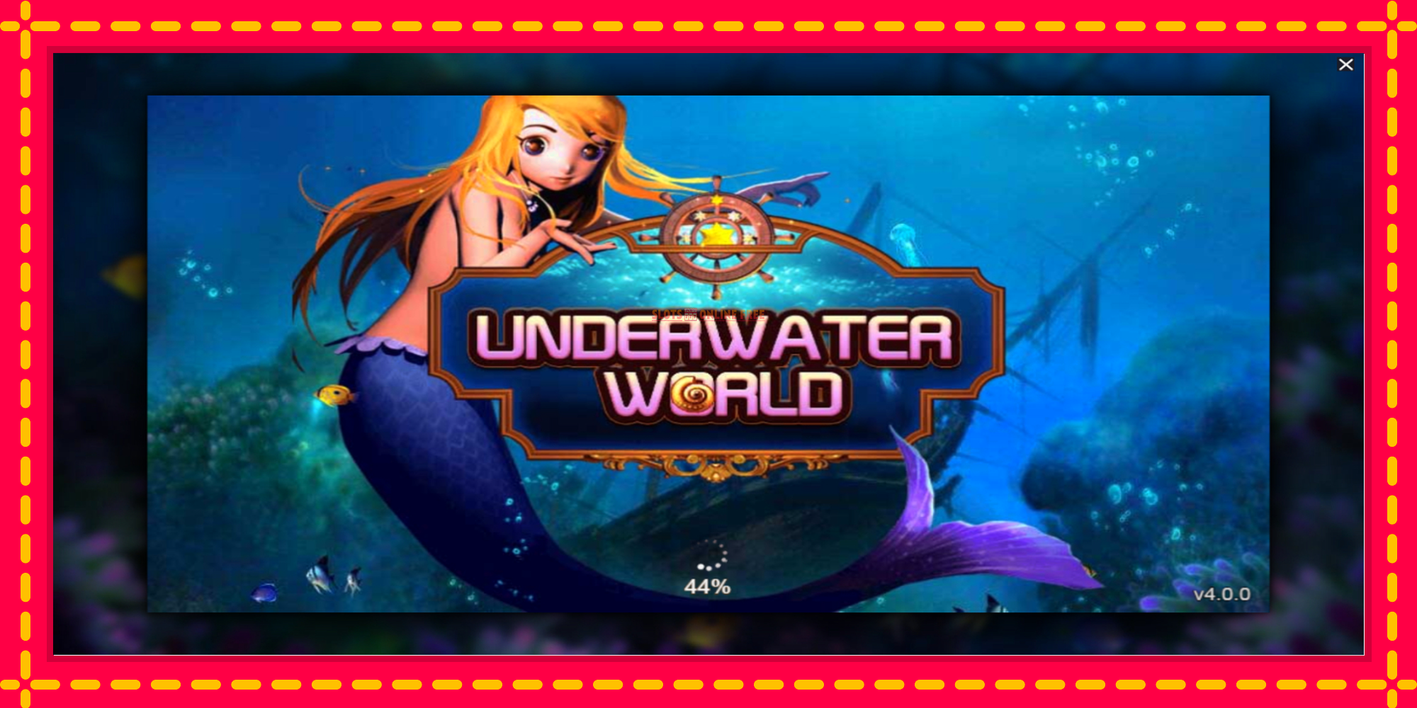 Underwater World - spēļu automāts ar modernu grafiku