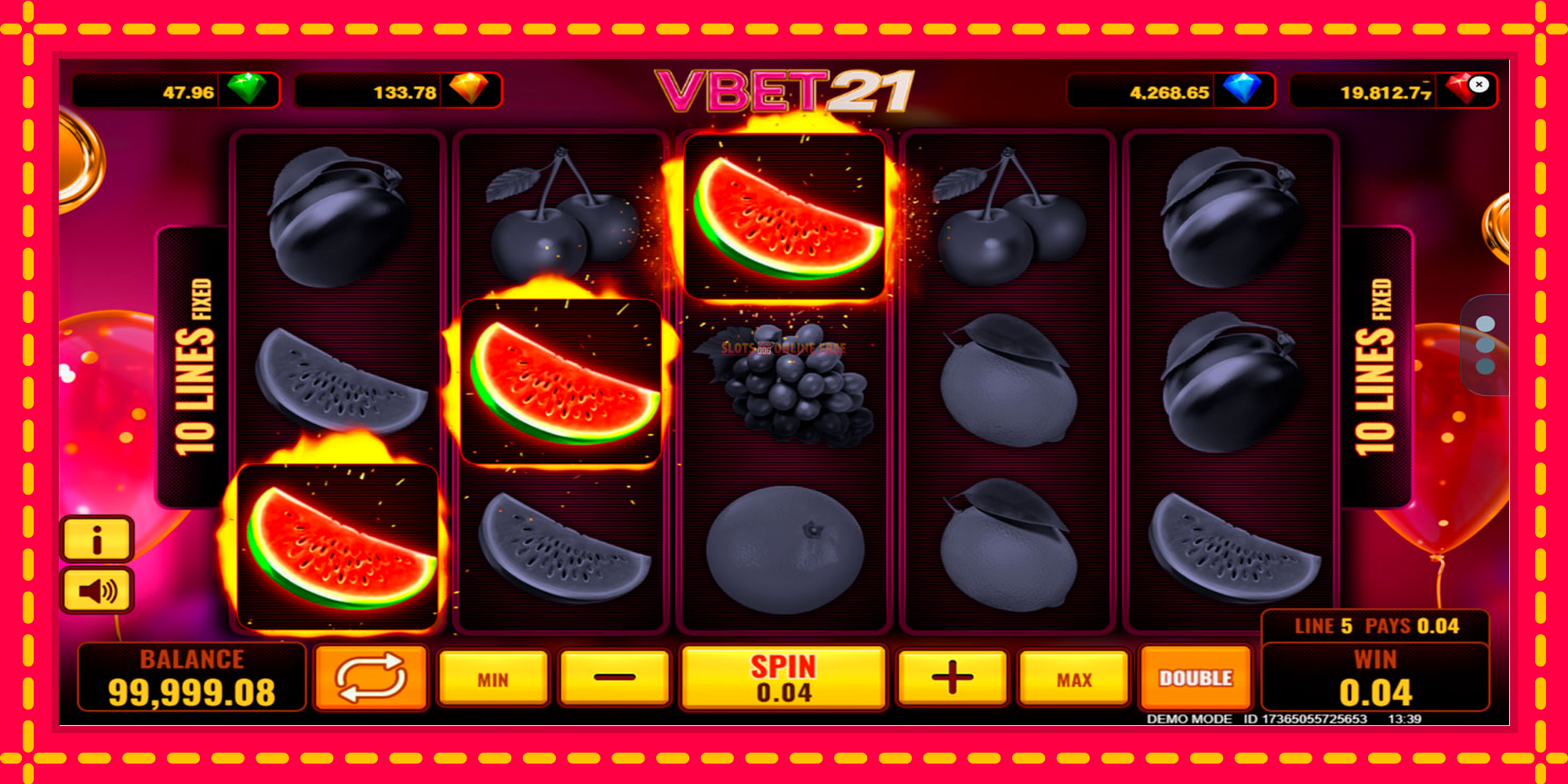 Vbet 21 - spēļu automāts ar modernu grafiku